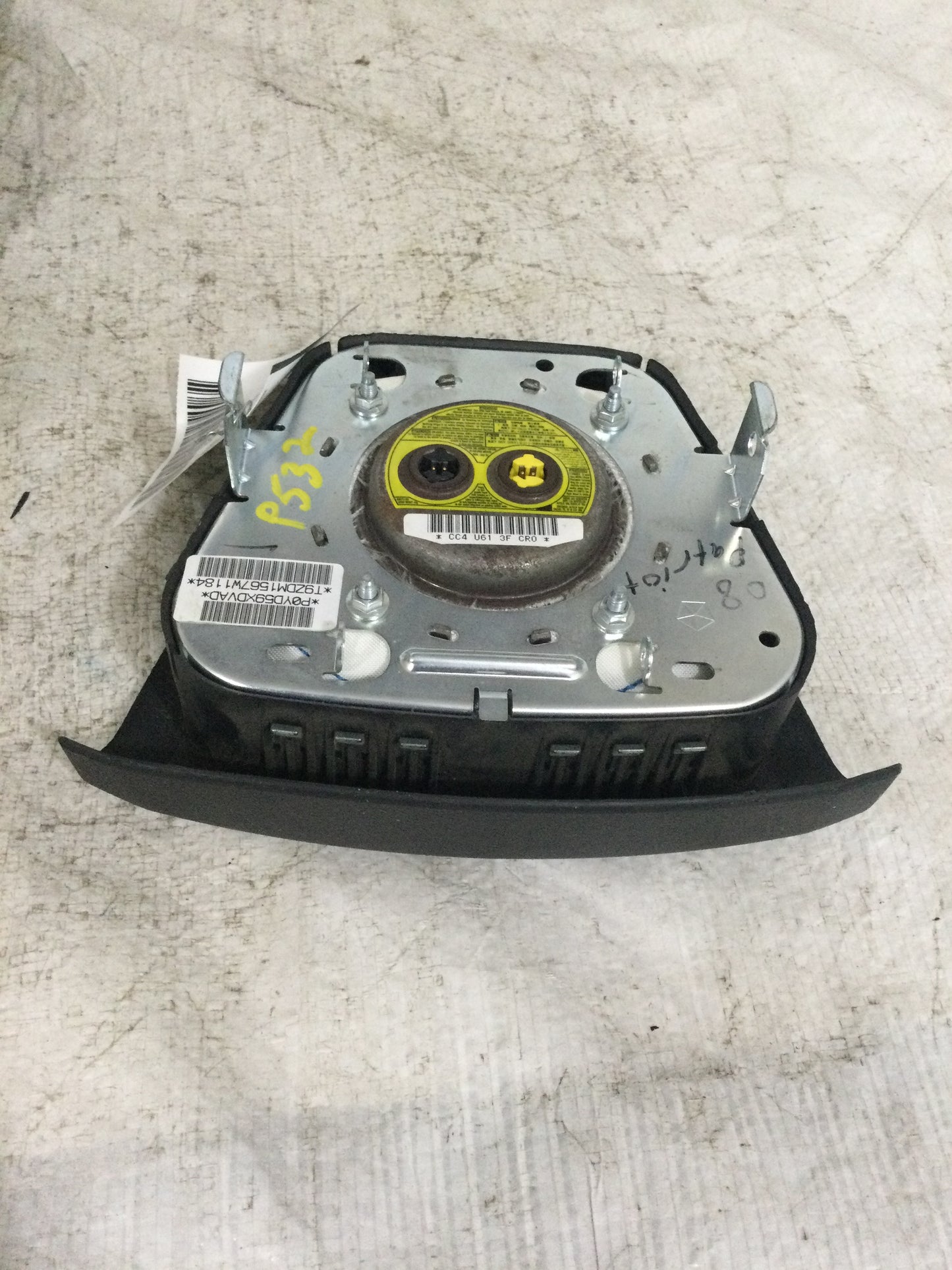 2008 JEEP PATRIOT DRIVER WHEEL AIRBAG