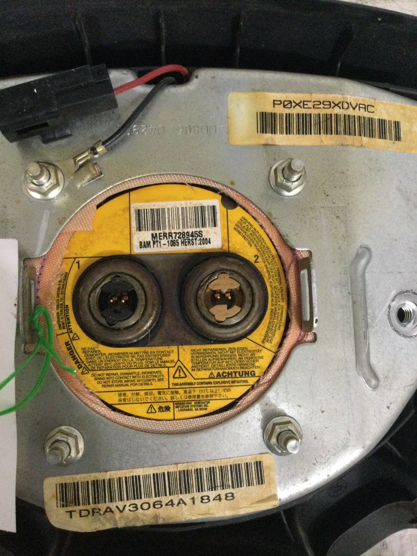 2005 DODGE RAM PICKUP 1500 DRIVER WHEEL AIRBAG