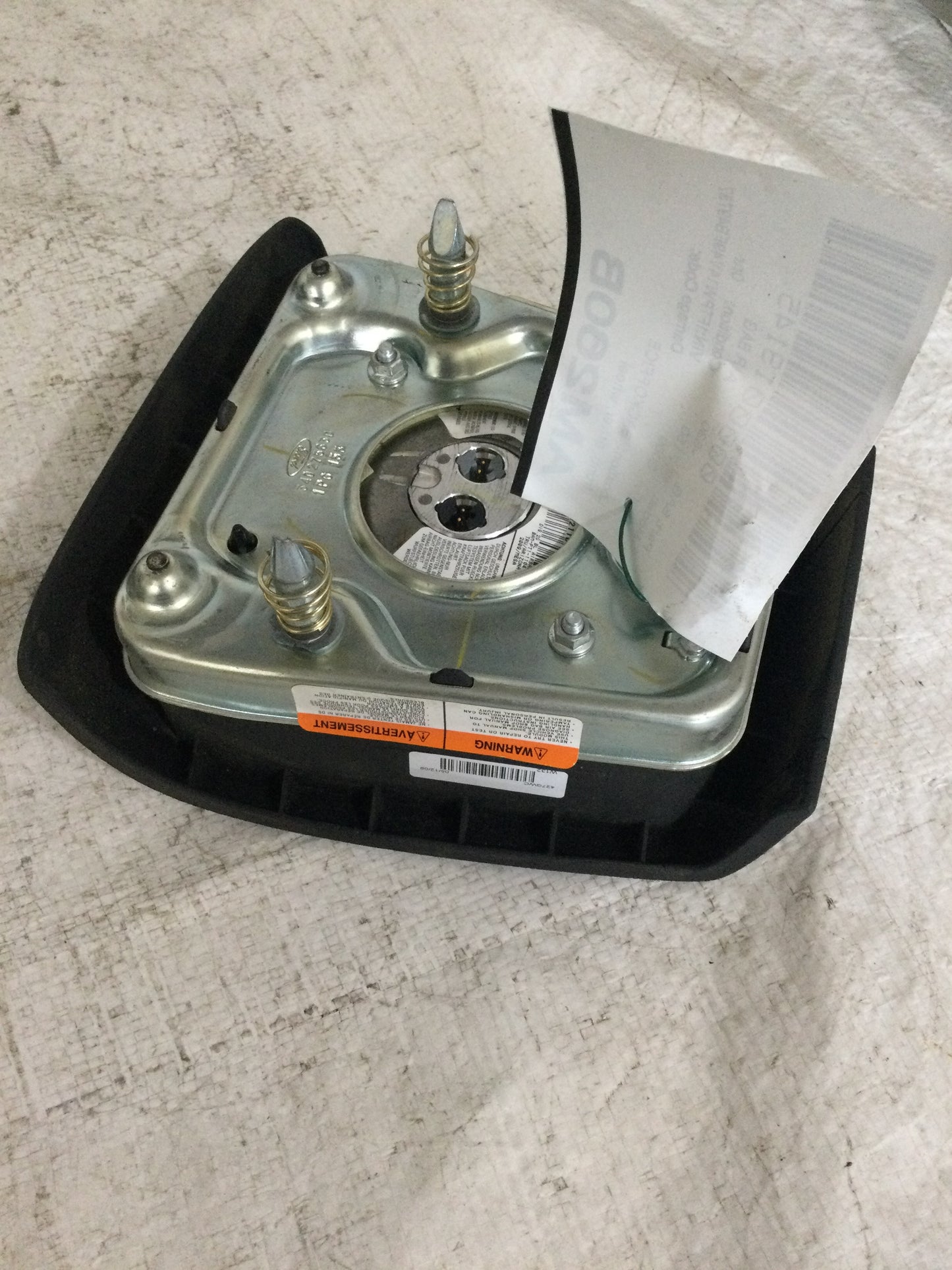 2009 FORD PICKUP F150 SERIES DRIVER WHEEL AIRBAG