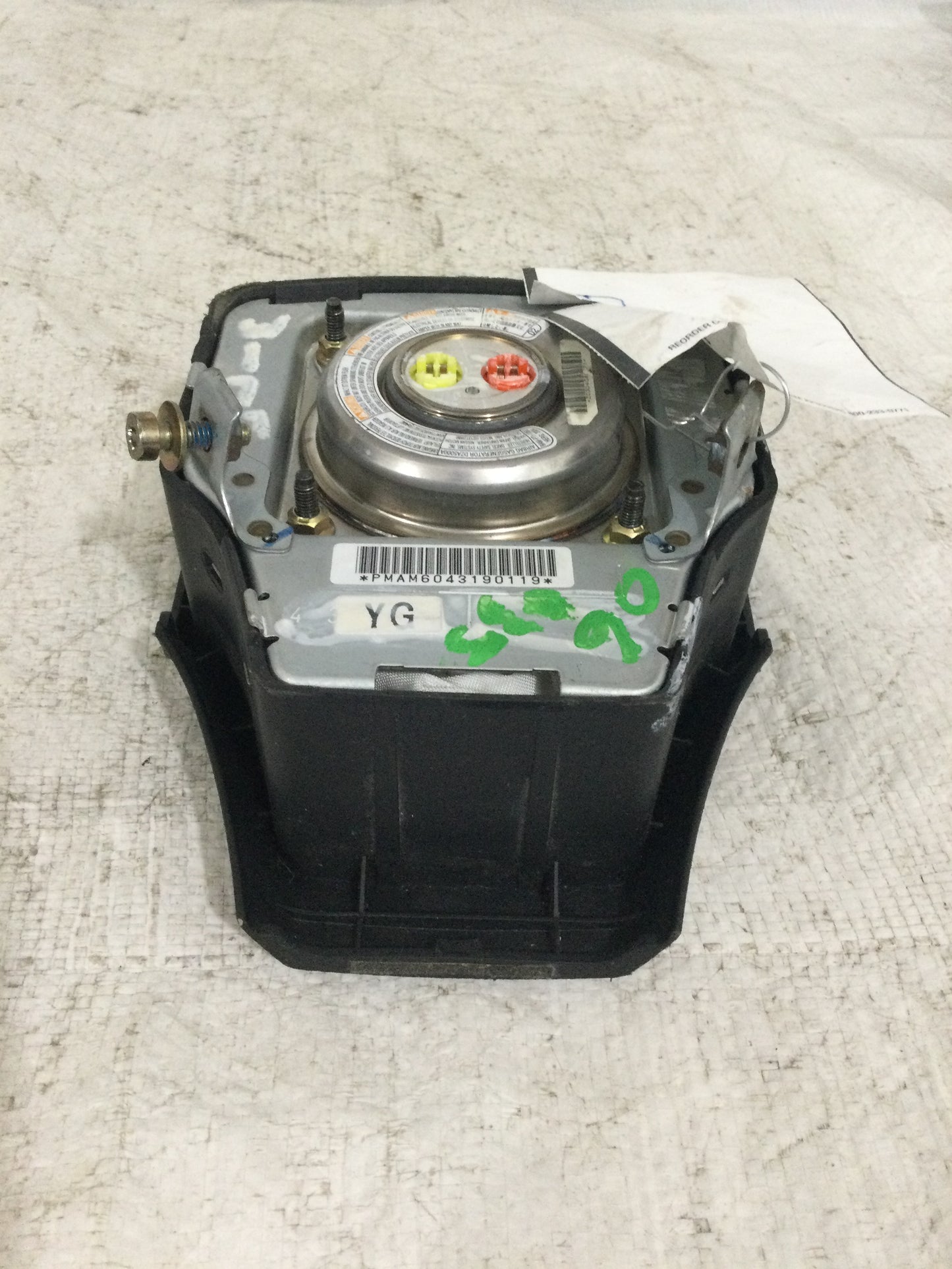 2006 INFINITI G35 DRIVER WHEEL AIRBAG