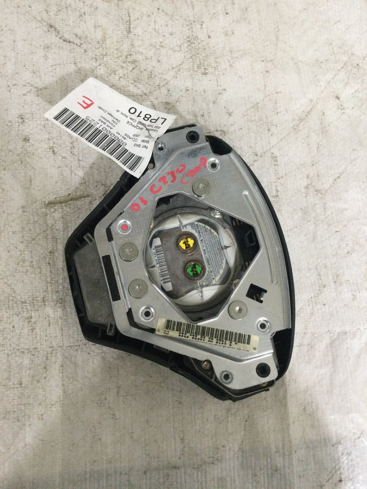 2003 MERCEDES C-CLASS DRIVER WHEEL AIRBAG