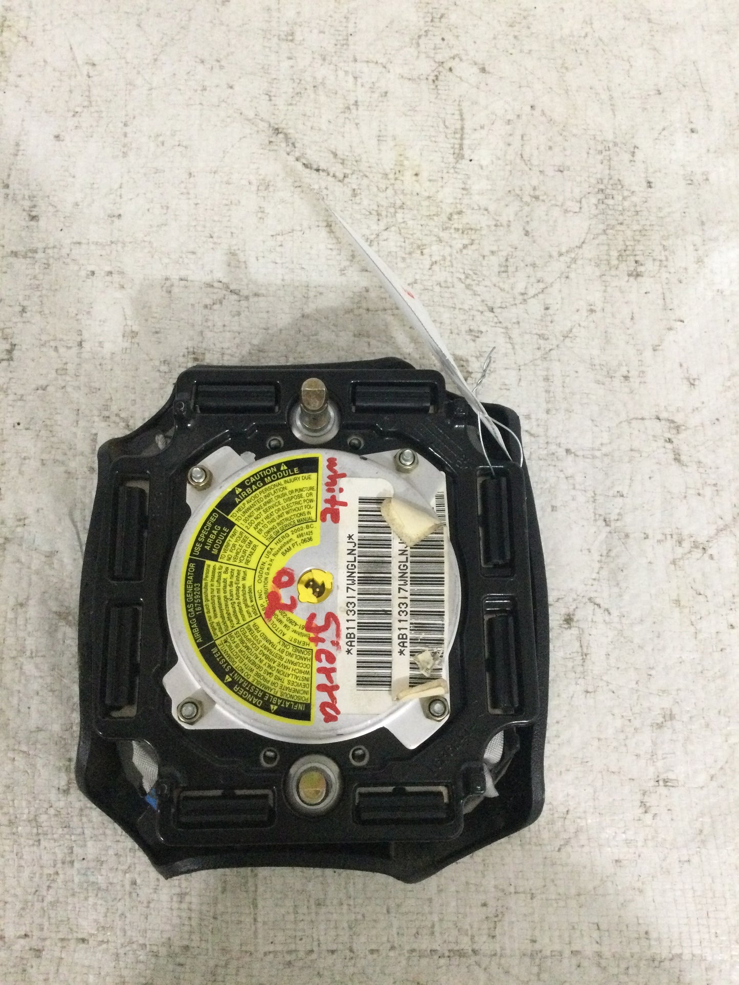 2002 GMC Sierra 1500 Driver Steering Wheel Airbag