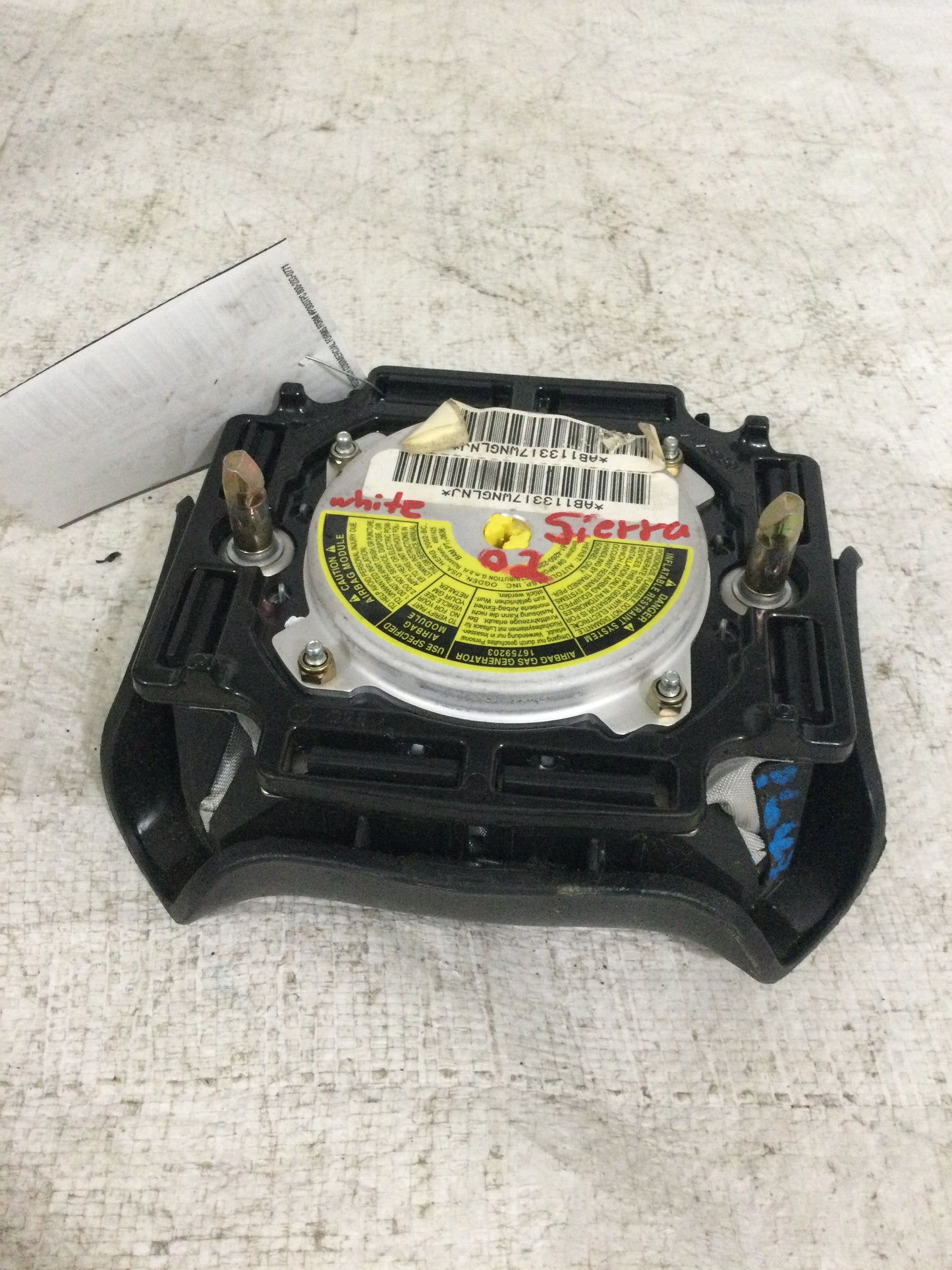 2002 GMC Sierra 1500 Driver Steering Wheel Airbag