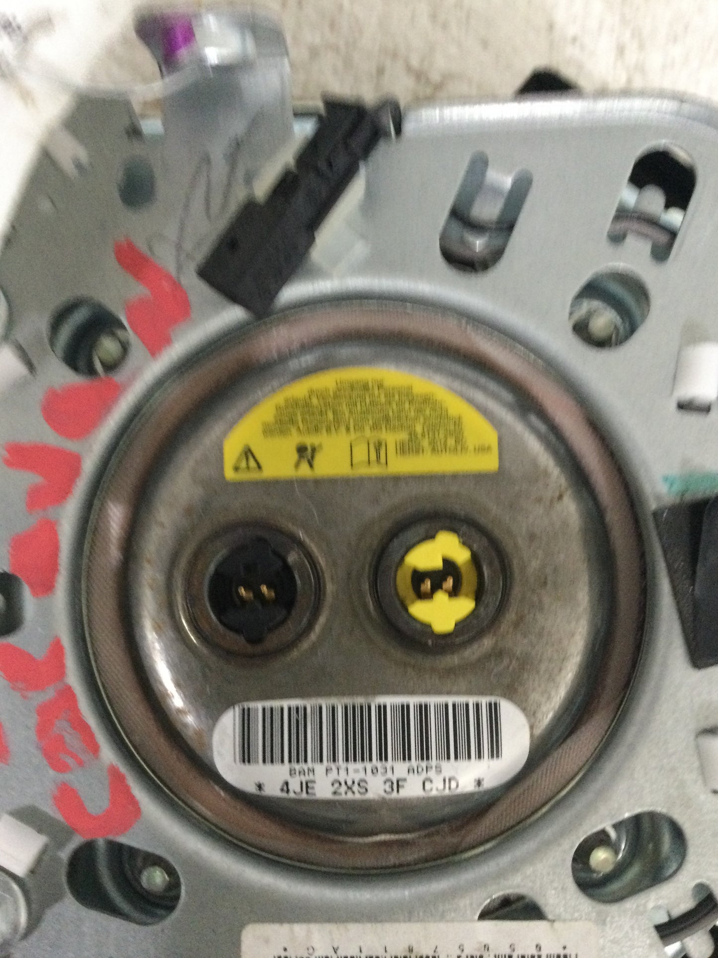 2013 DODGE CARAVAN DRIVER WHEEL AIRBAG