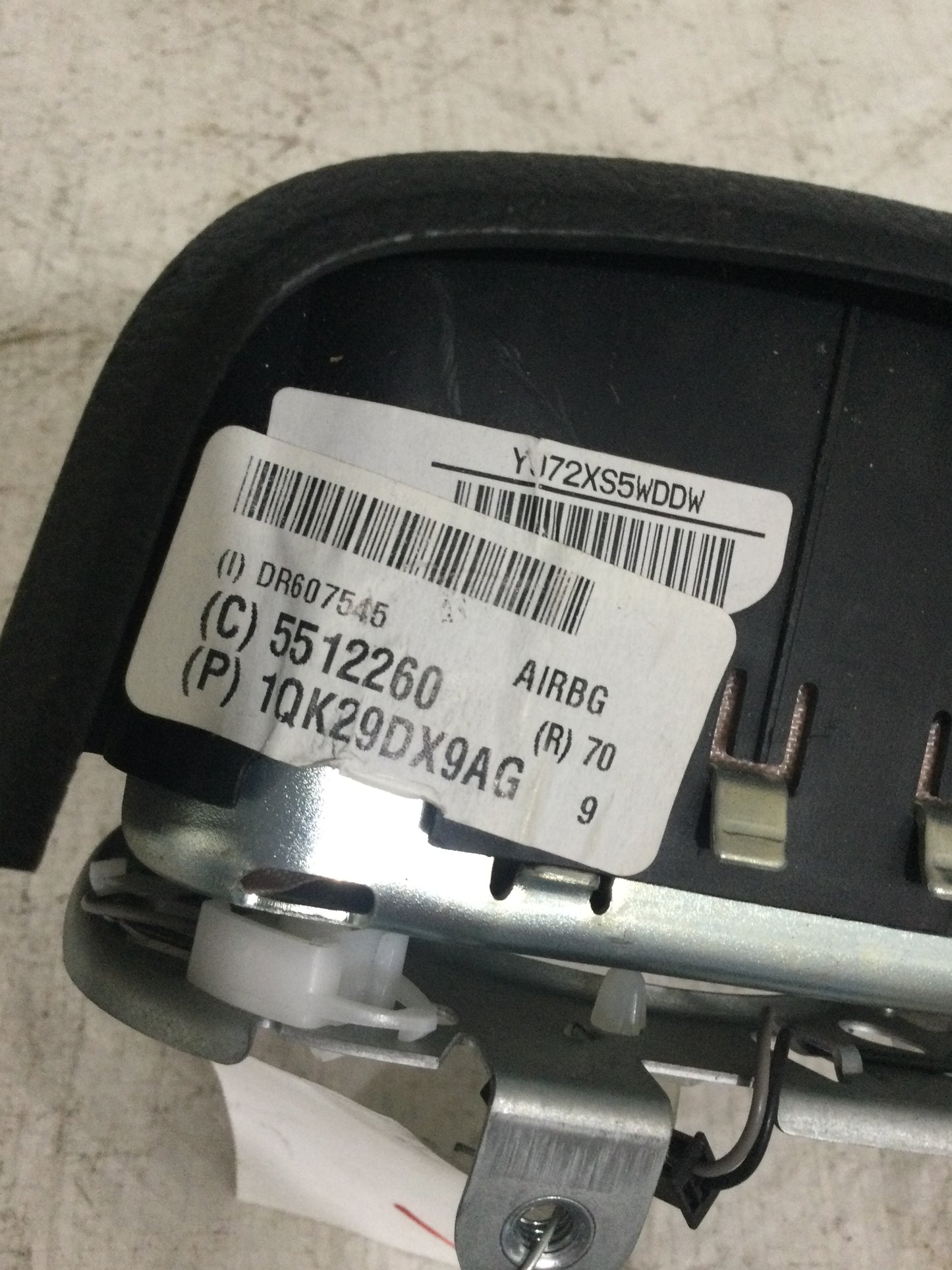2013 DODGE CARAVAN DRIVER WHEEL AIRBAG