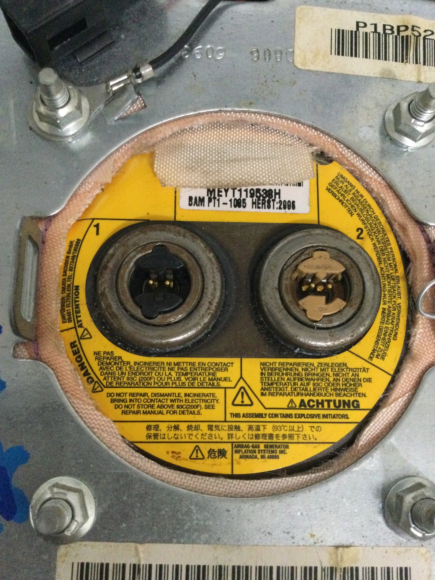 2007 DODGE RAM PICKUP 1500 DRIVER WHEEL AIRBAG