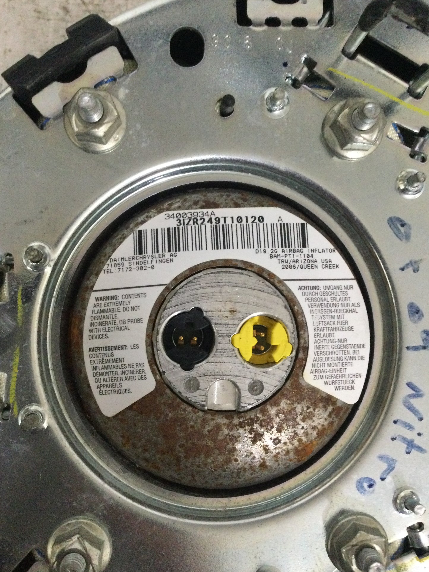 2008 DODGE NITRO DRIVER WHEEL AIRBAG