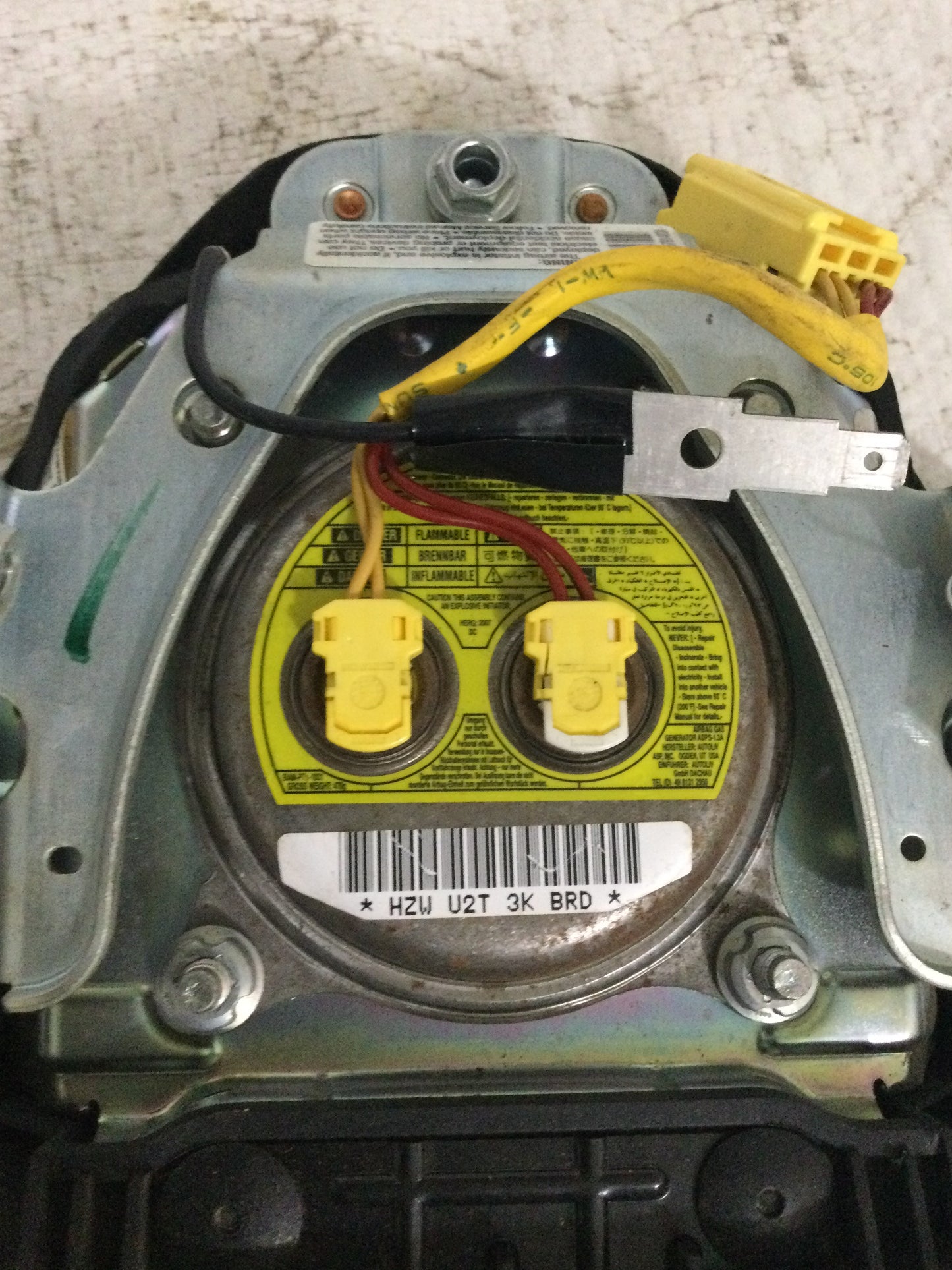 2007 ACURA CSX DRIVER WHEEL AIRBAG