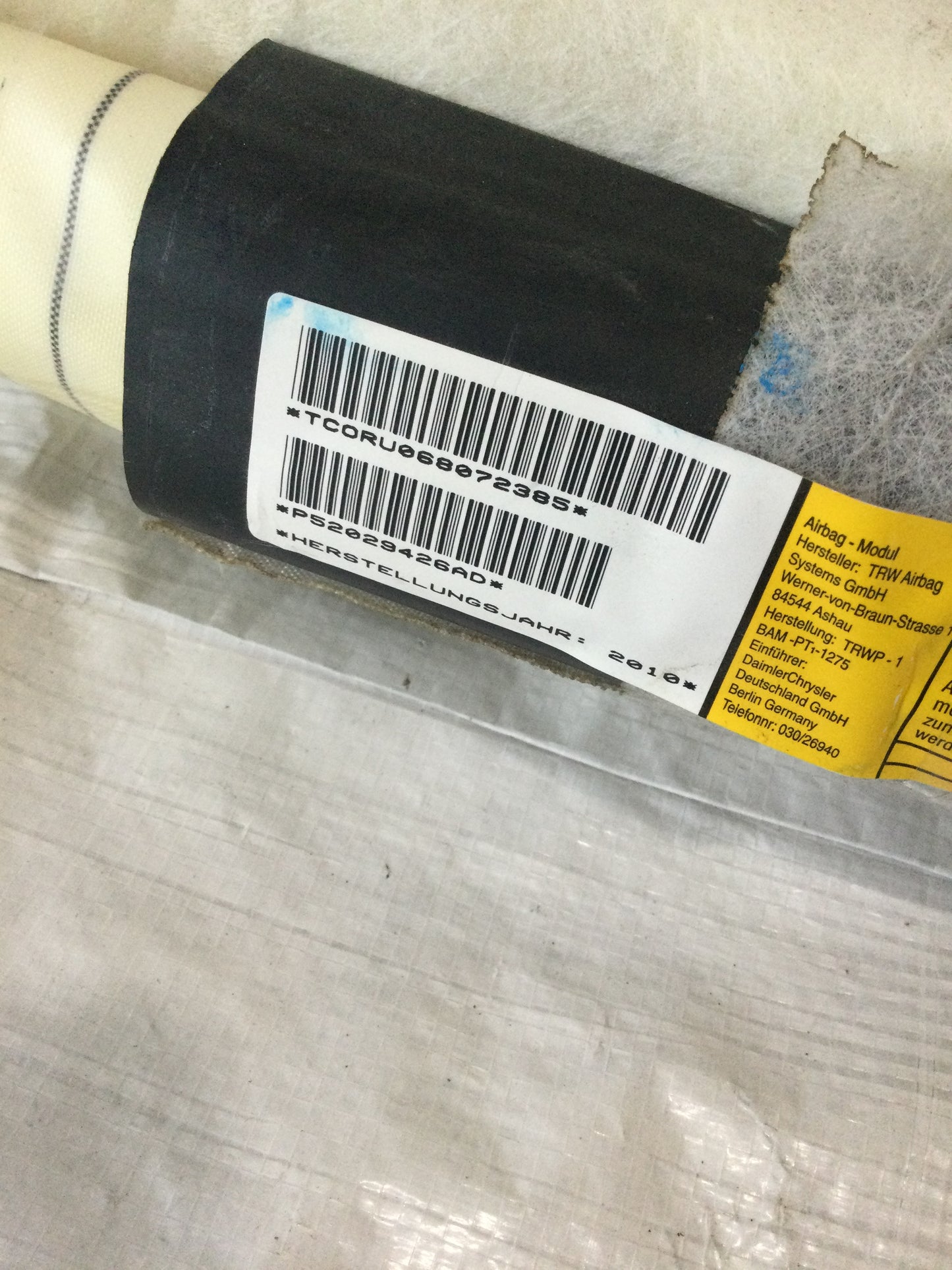 10-12 DODGE RAM OEM MOPAR RH SIDE CURTAIN CREW CAB 52029426AD USED