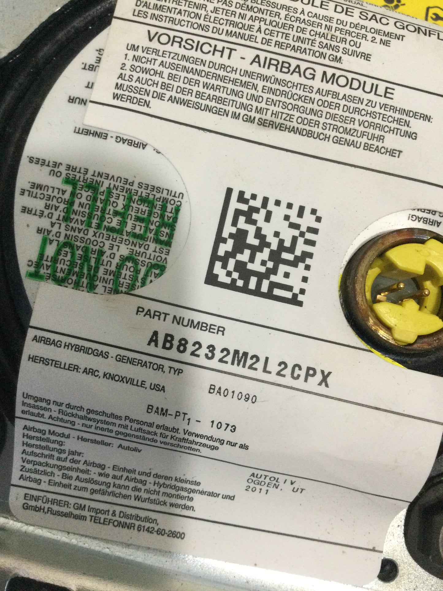 Ebony Steering Wheel Airbag |2011 2012 Chevrolet Silverado 1500 2500 3500 - 20928232