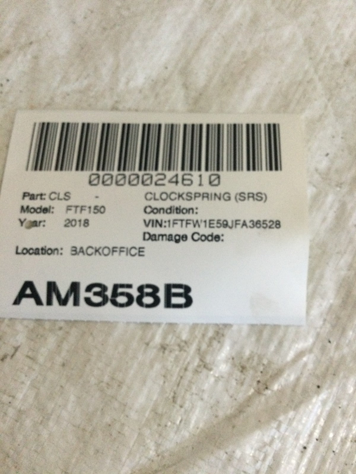 2018 Ford F150 Clock Spring Clockspring OEM HL3T-14A664-AB