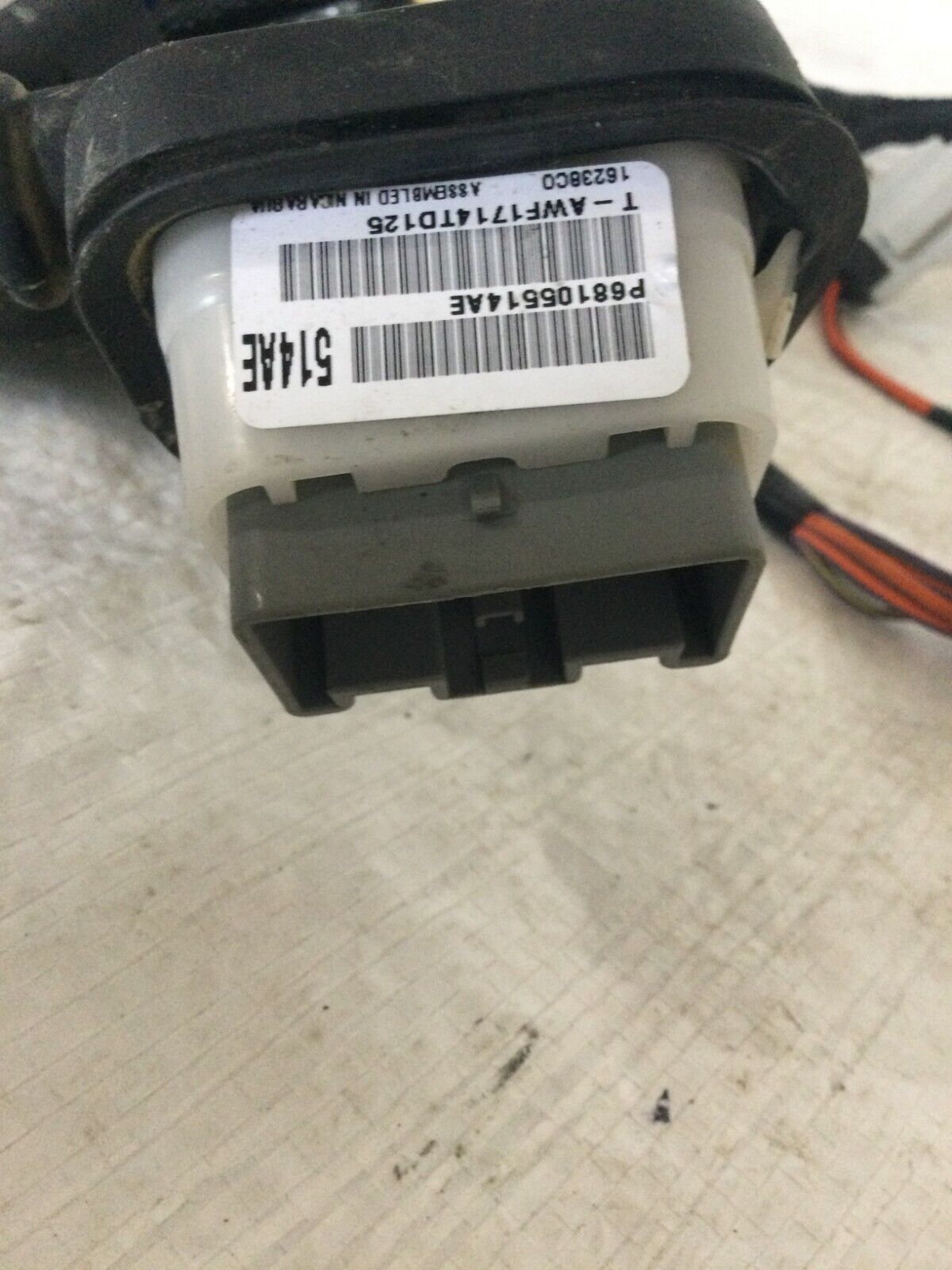 2016-2017 Dodge Ram 3500 Rear Right Passenger Door Harness OEM 68105514AE