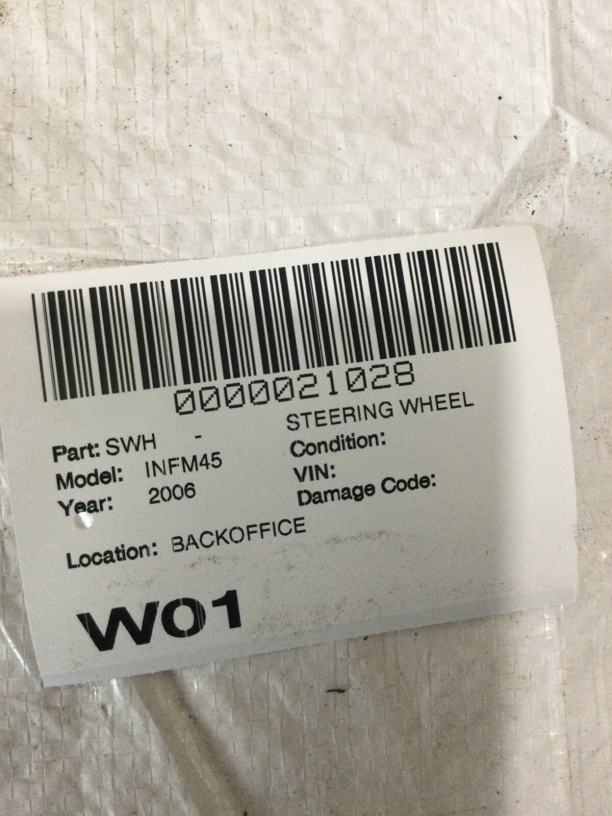 2006 Infiniti M45 Steering Wheel OEM
