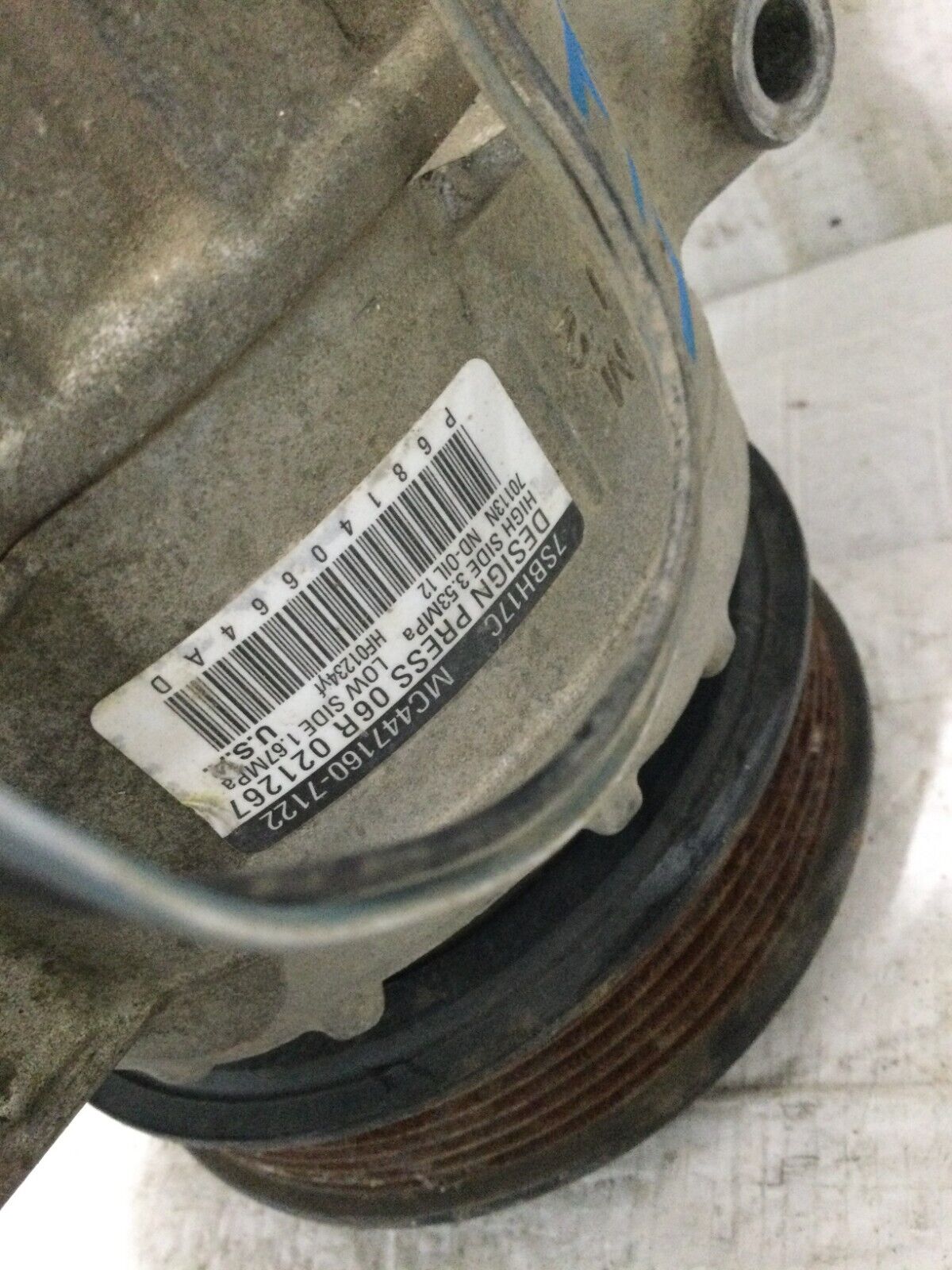 2018 RAM 1500 Air Compressor Assembly   68140664AD OEM