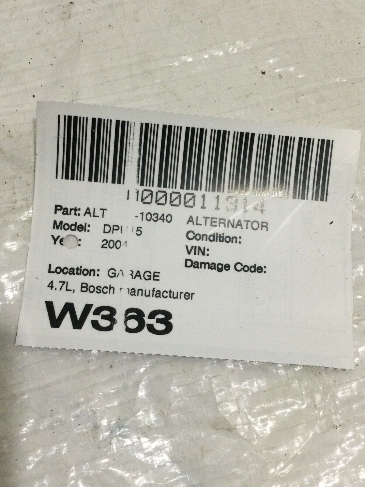 2004 Dodge Ram 1500 Alternator Motor 4.7L OEM