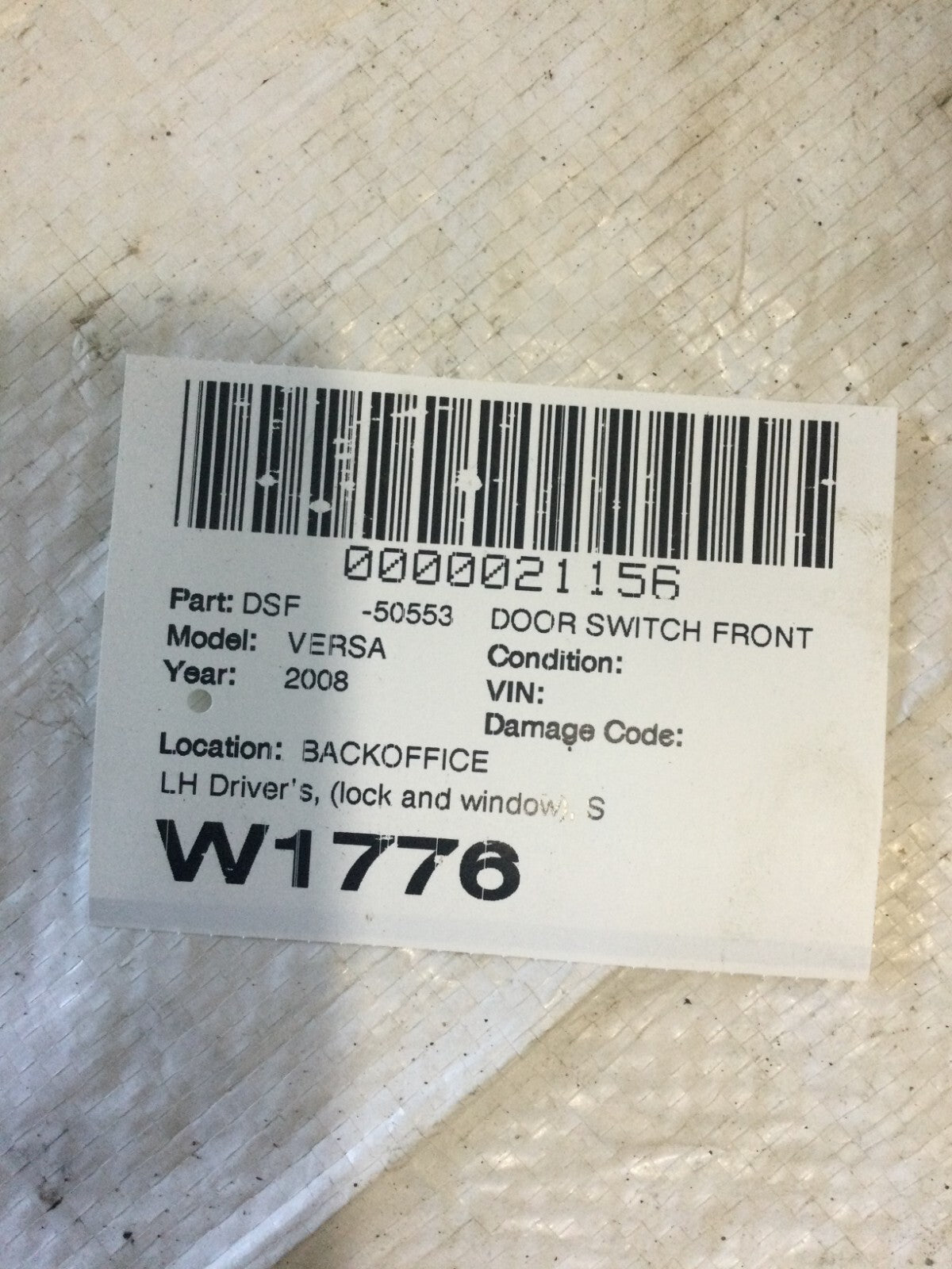 2007-2010 Nissan Versa Driver Side Door Master Power Window Switch OEM