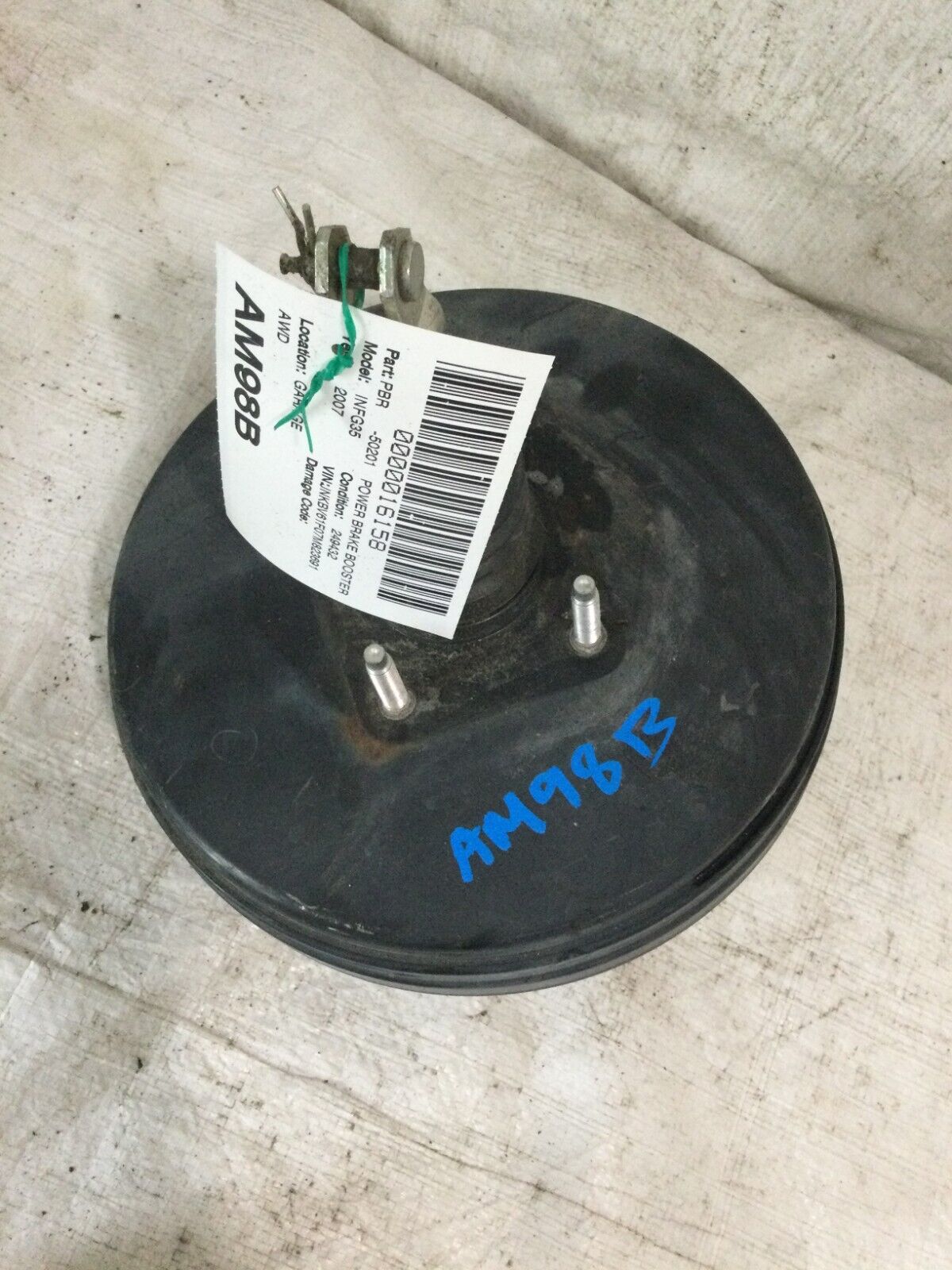 2007-2008 Infiniti G35 Sedan Power Brake Booster OEM
