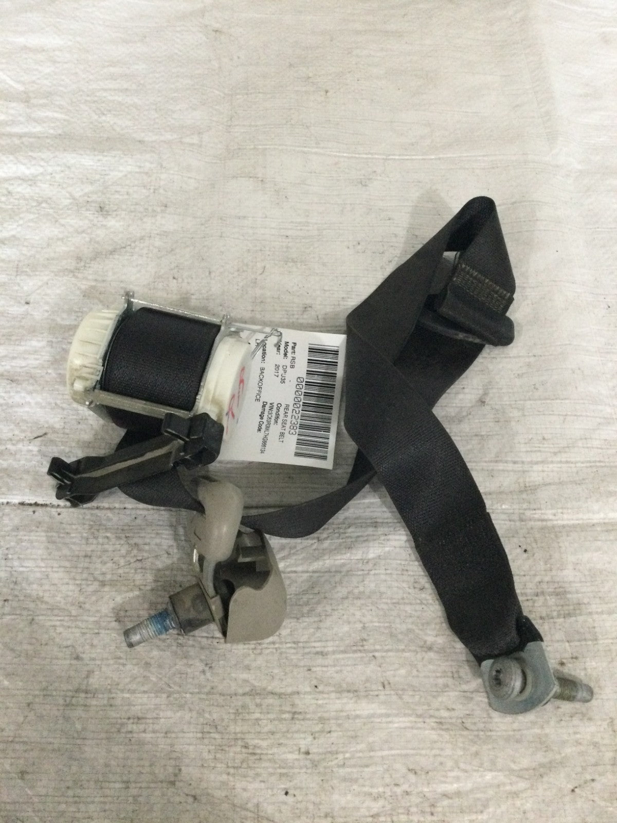 2017 Dodge Ram 3500 Rear Left Seat Belt OEM P5KS491X9AB