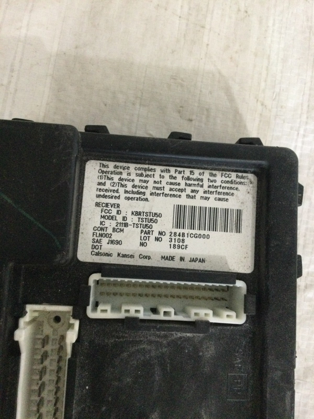 2003-2004 Infiniti FX35 3.5L Body Control Module OEM 284B1CG000