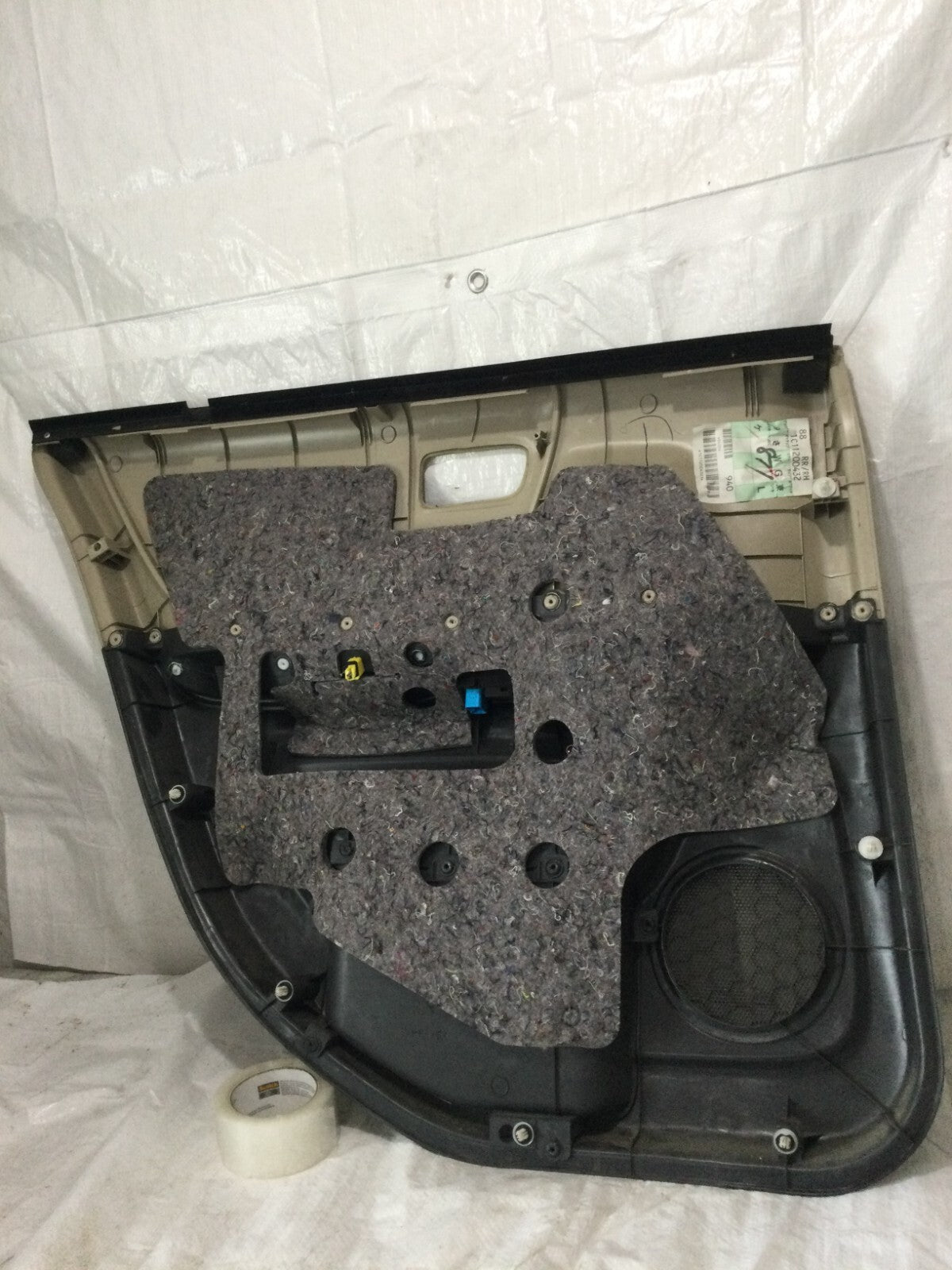 2001-2003 Toyota Highlander Rear Right Passenger Door Trim Panel OEM (Cut Mark )