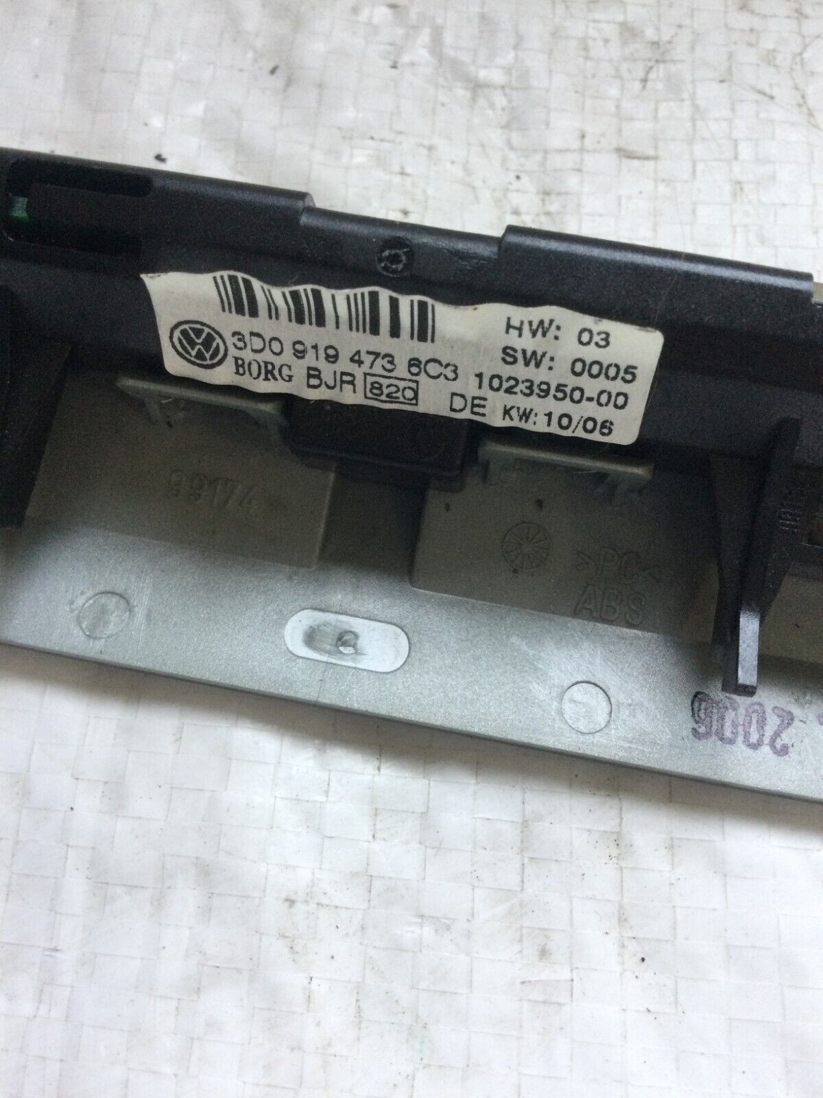 2007 Volkswagen Touareg  Parking PDC sensor Display Screen 3D09194736C3 OEM