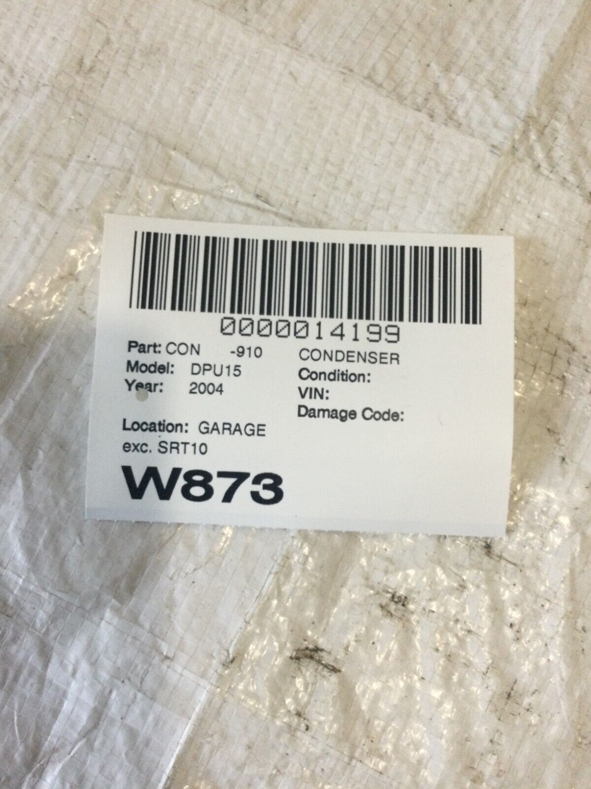 2004 Dodge Ram 1500 Condenser  Assembly OEM