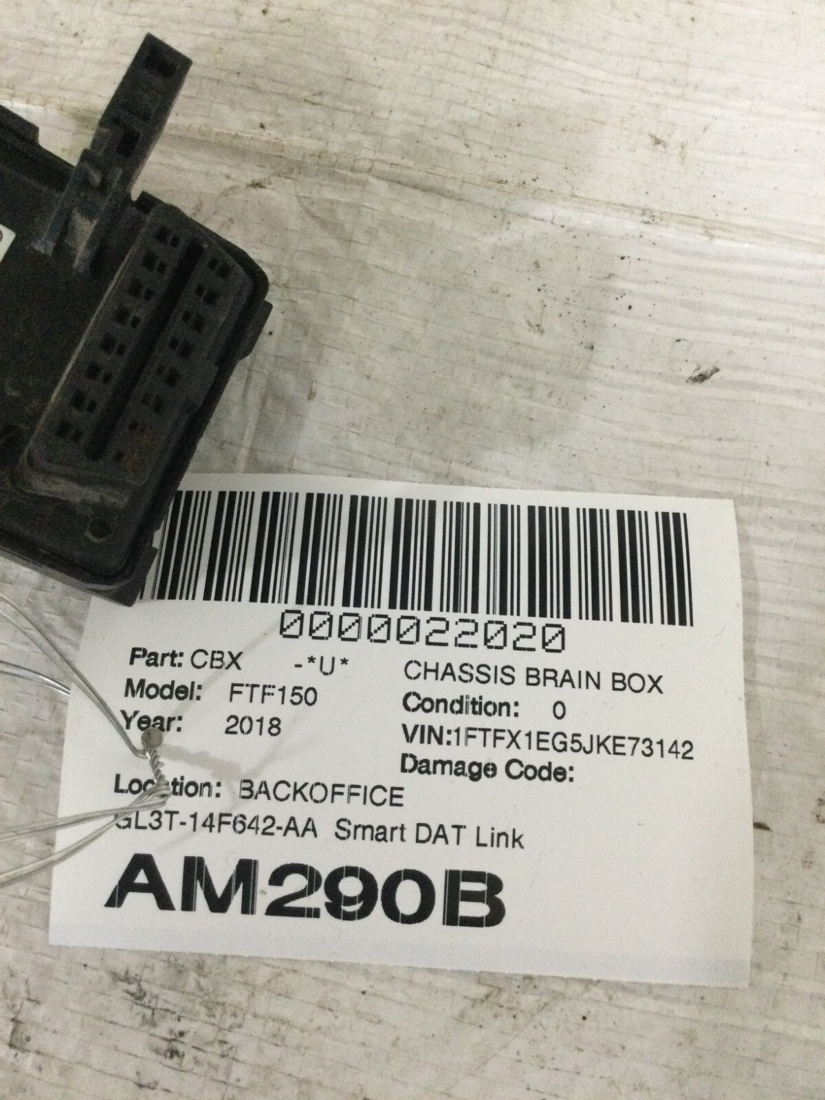2018 Ford F-150 Smart Data Link Control Module OEM GL3T-14F642-AA