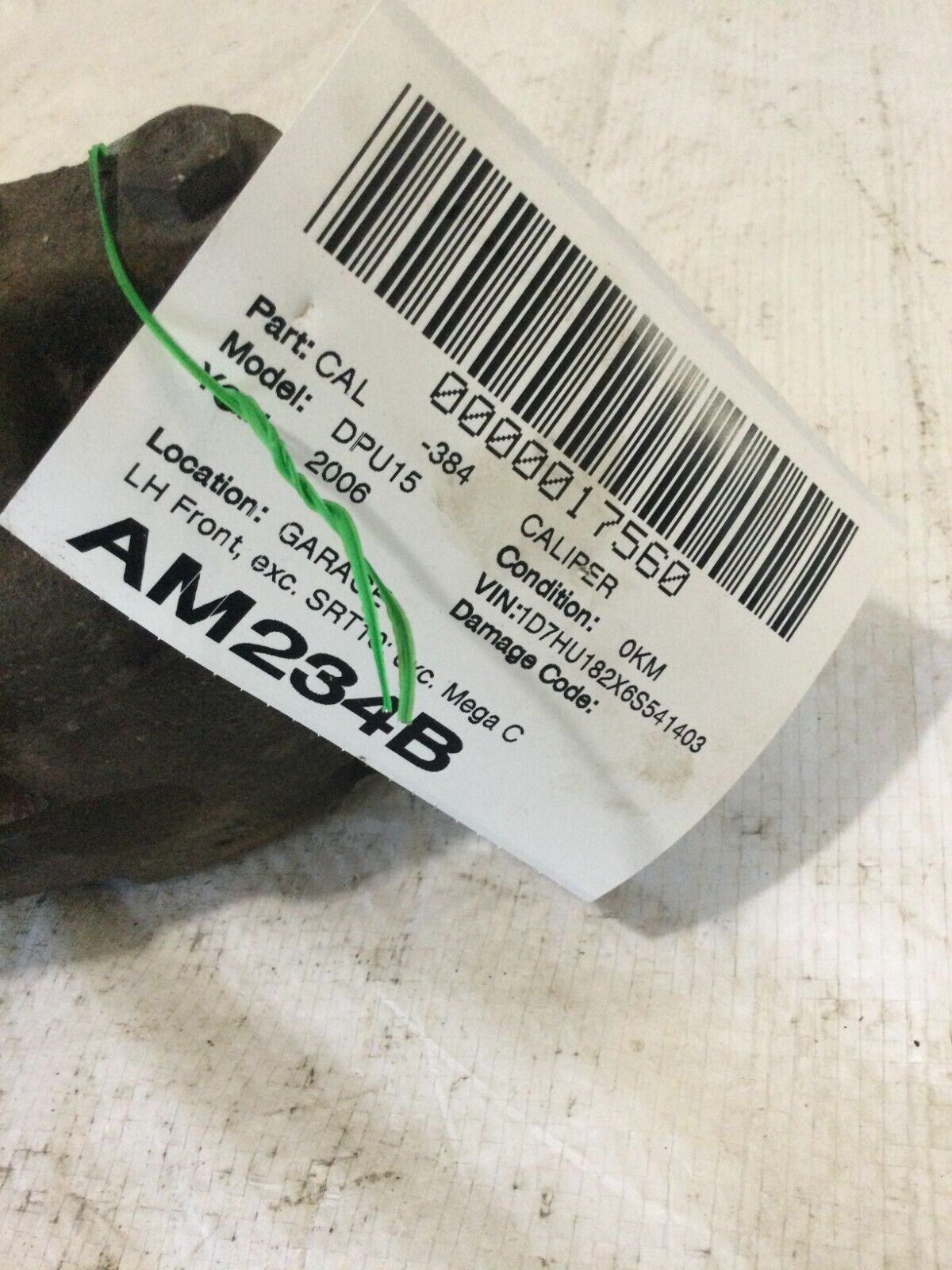 2006-2008 Dodge Ram 1500 Left Front Brake Caliper OEM