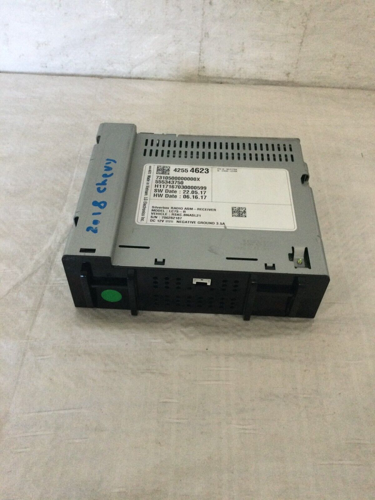 2018 Chevrolet Silverado 1500 Audio Equipment Radio Receiver 42554623 OEM