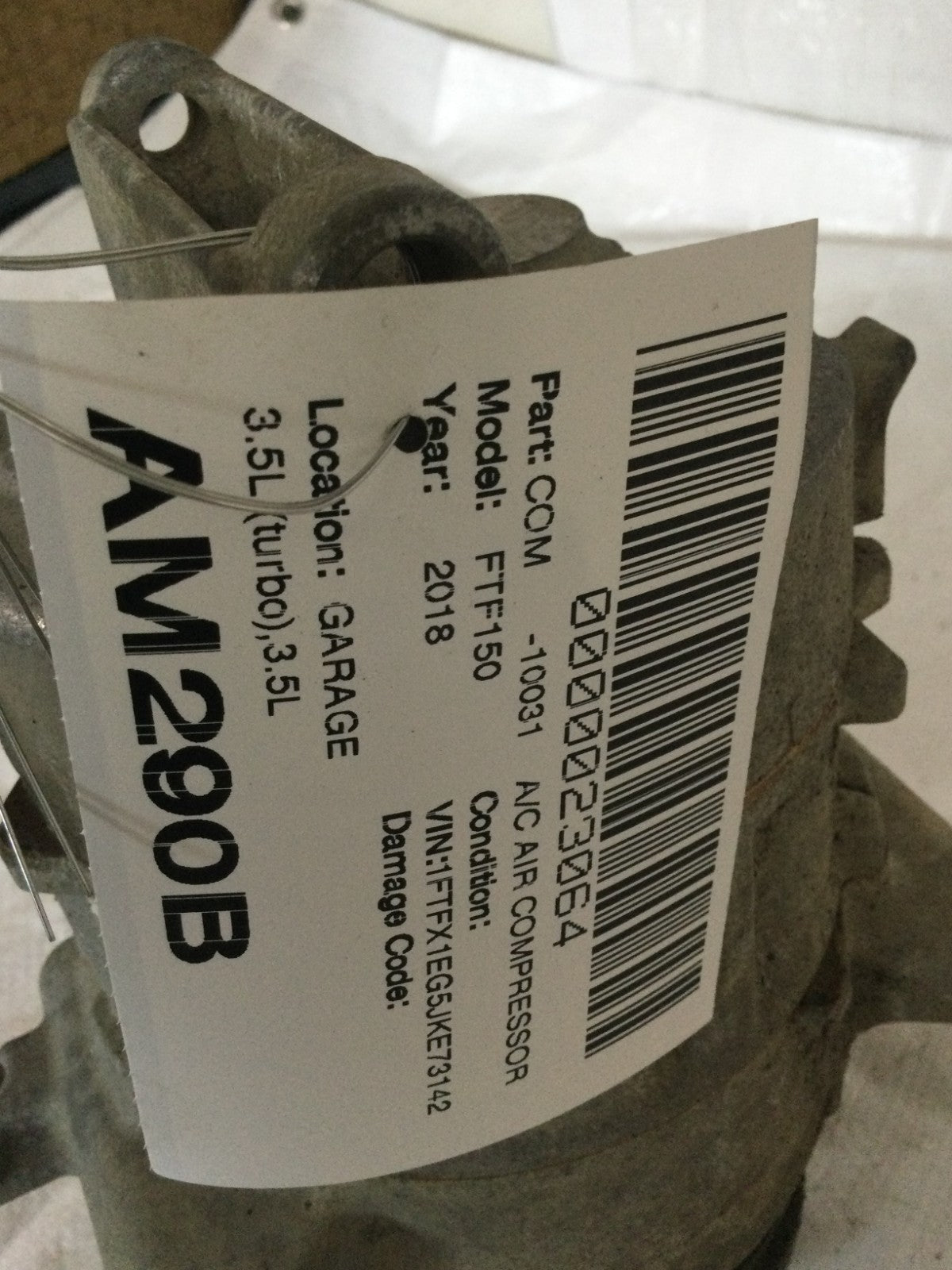 2018 Ford F-150 3.5L  A/C Air Compressor OEM HL3H-19D629-VC