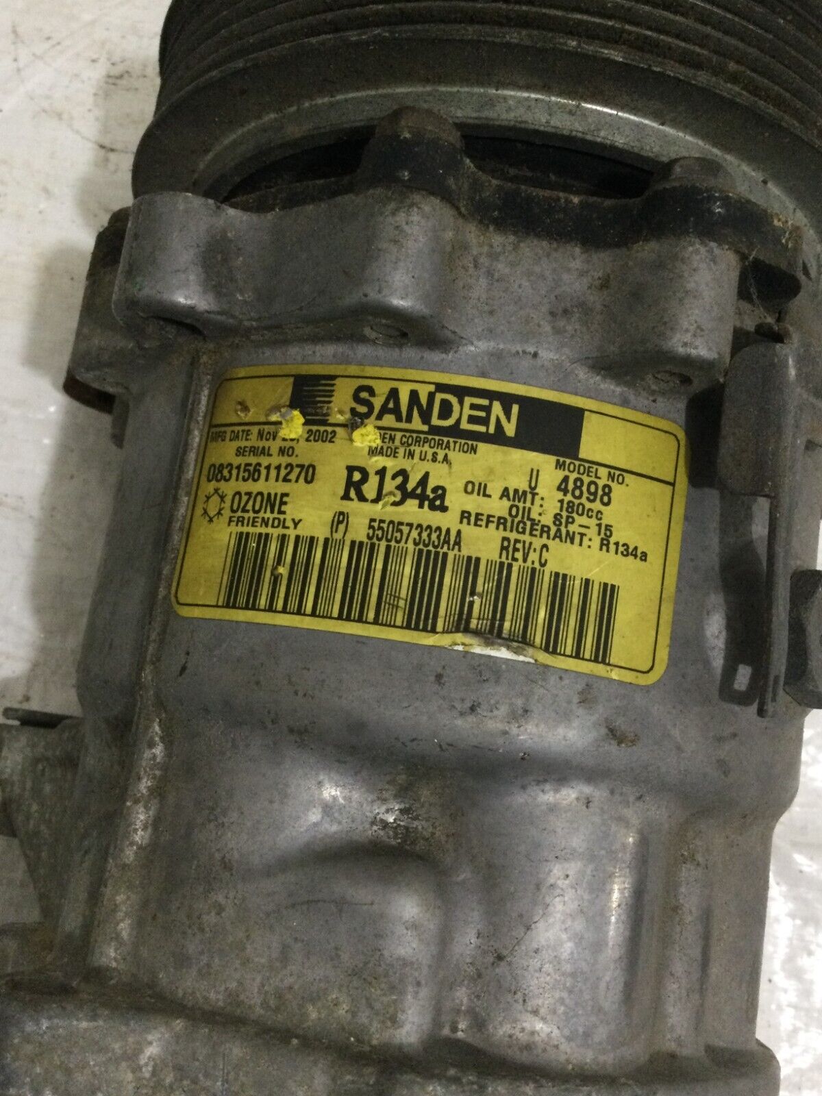 2004 Dodge Ram 1500 A/C Compressor 4.7L OEM