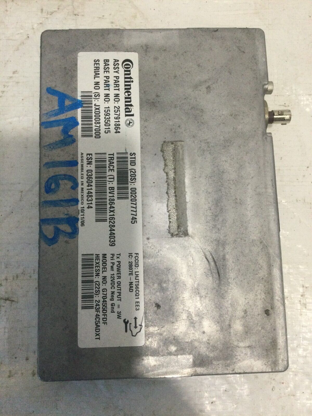 2007- 2009 Cadillac Escalade Brain Box  Onstar Communication  Module OEM