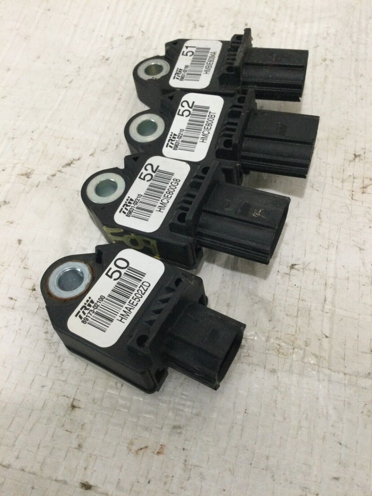 2018 Toyota Corolla Front Left Crash Sensor Module 89173-02100 OEM Set of 4