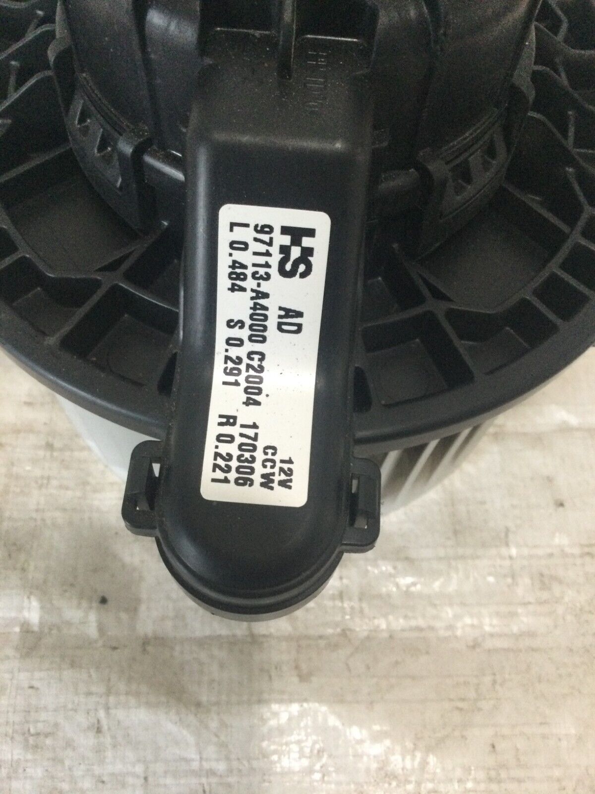 2017 Hyundai Elantra BLOWER MOTOR 97113-A4000 OEM