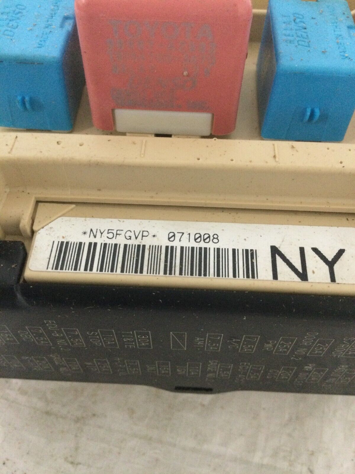 2007-2009 Toyota Camry Cabin Interior Fuse Box OEM