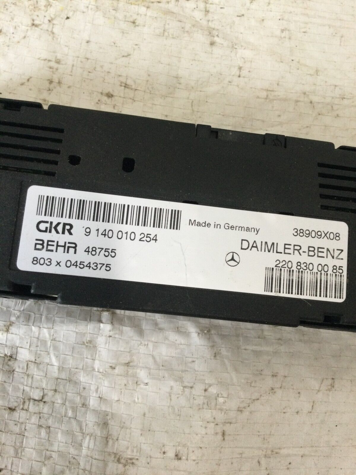 2004 Mercedes Benz S430 Air Heater Climate Control Unit OEM  2208300085