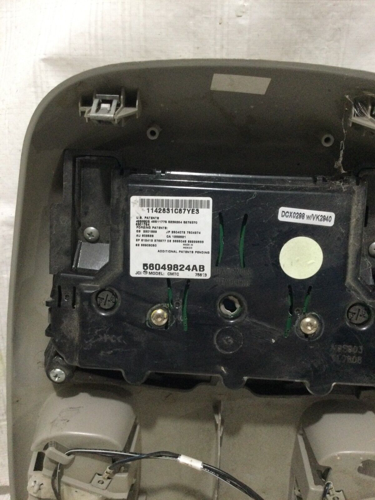 2006-2007 Dodge Ram 1500 Overhead Digital Console Dome Map Light OEM 56049824AD