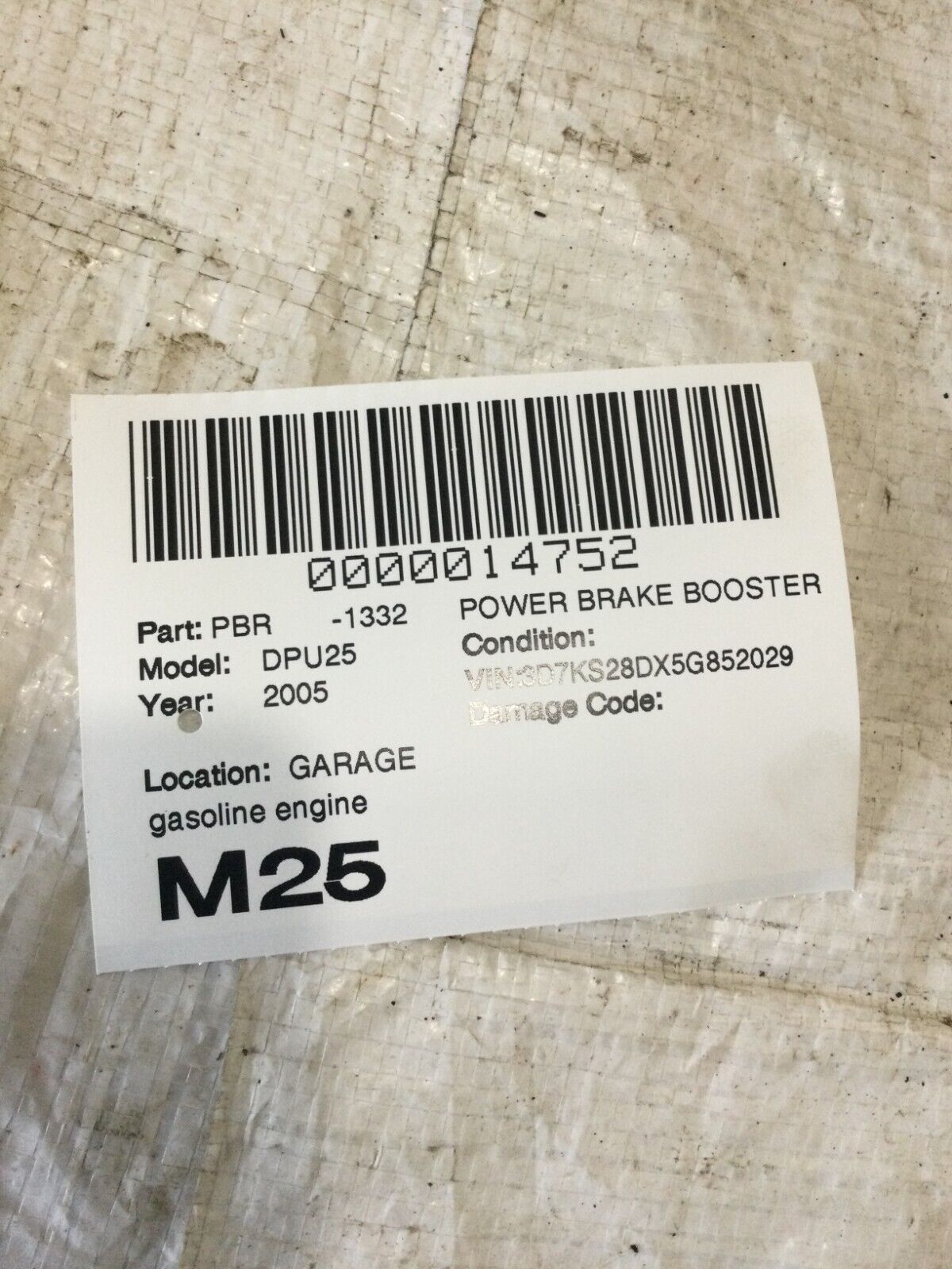 2005 Dodge Ram 2500 5.7L Power Brake Booster Hydro Boost OEM