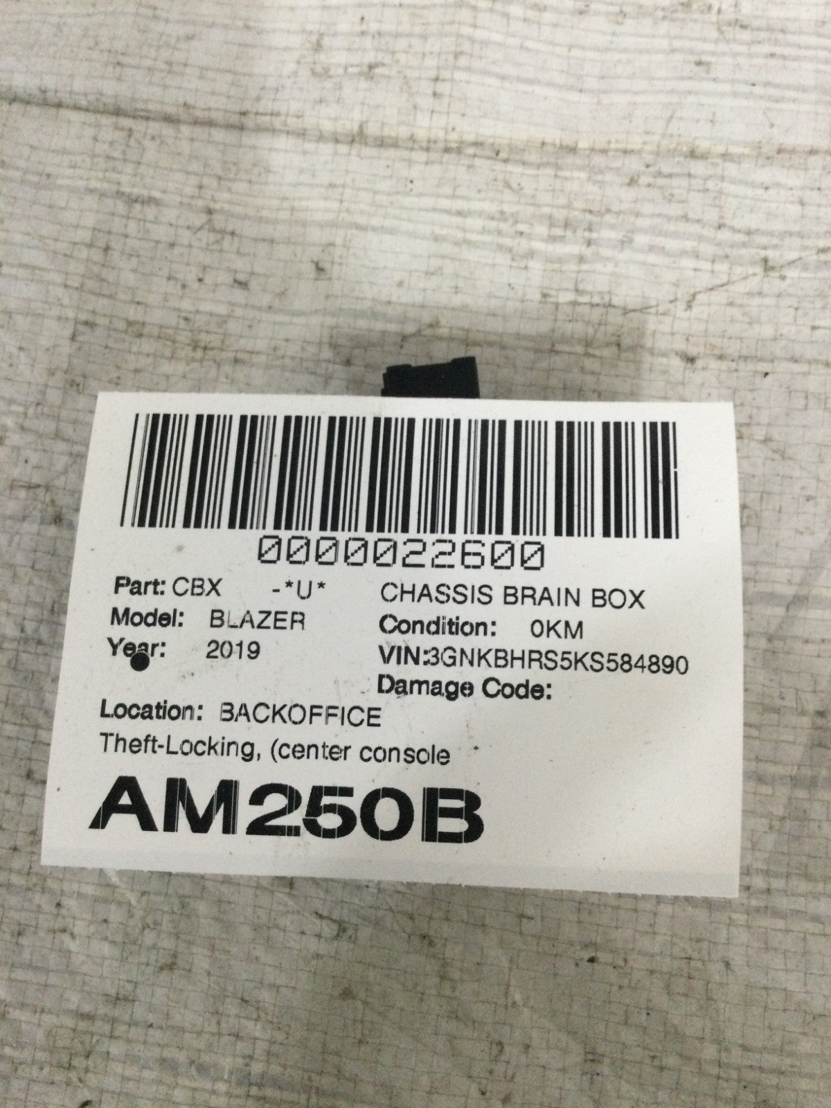 2019 Chevrolet Blazer Keyless Entry System Receiver OEM 13523281