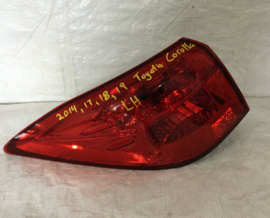 2019 Toyota Corolla Sedan Rear Left Tail Light Lamp OEM