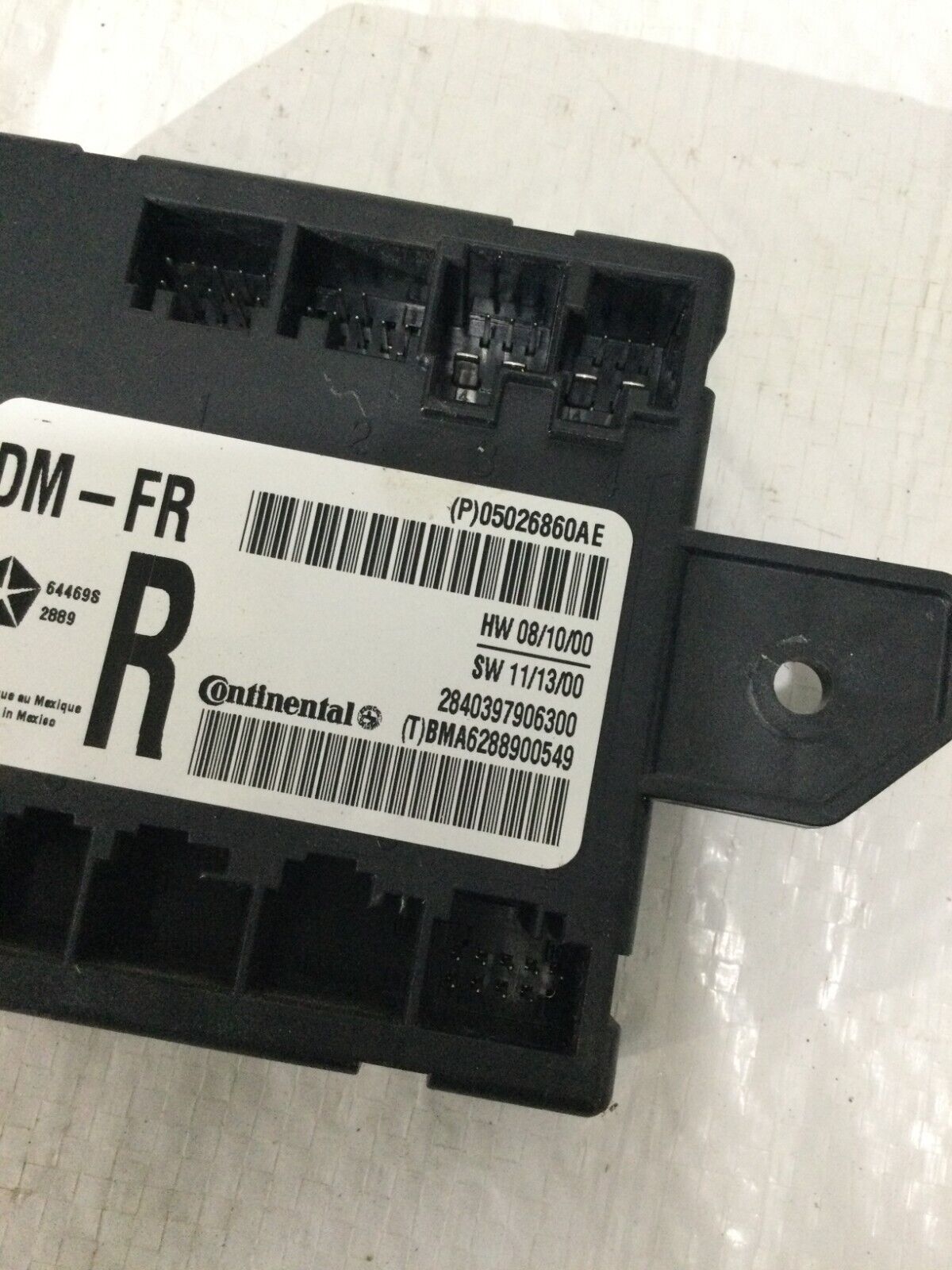 2020 Dodge Grand Caravan Front Right Door Control Module 05026860AE OEM