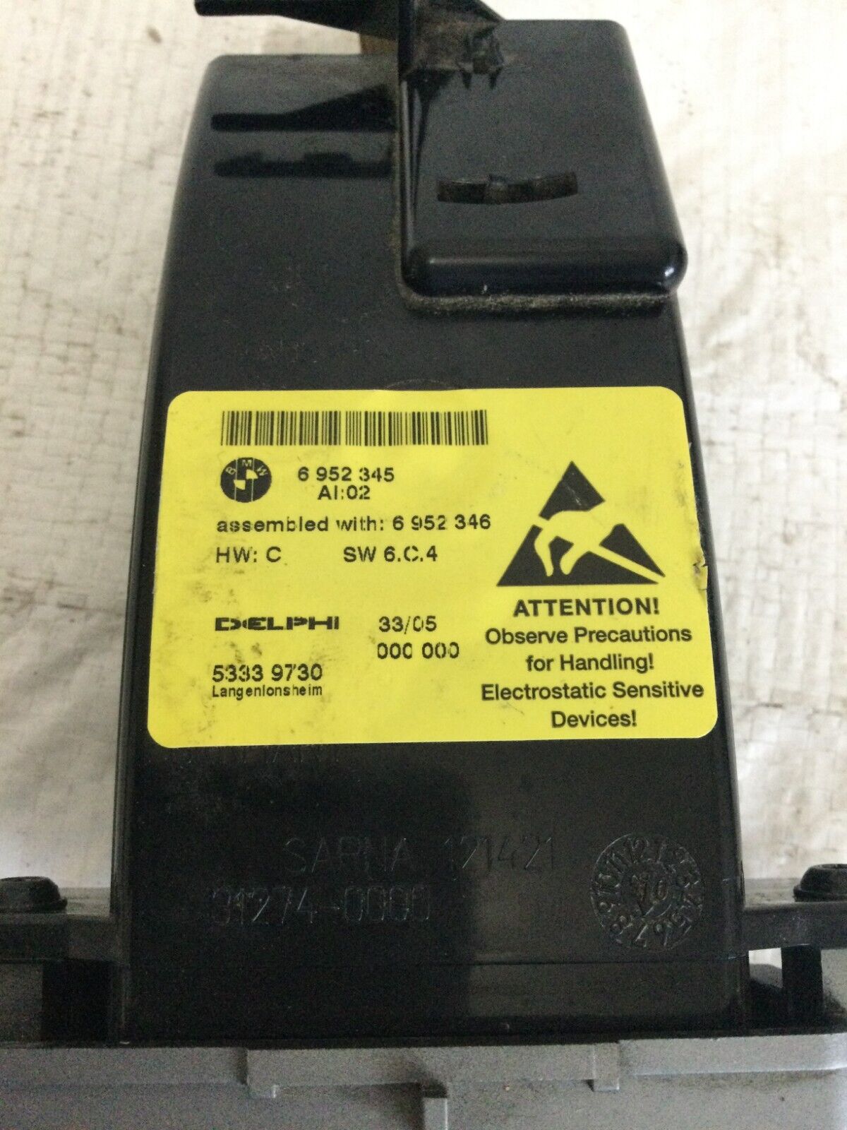 2006 2007 2008 BMW 750LI E66 Bluetooth Phone Keypad Module Unit 6952345 OEM