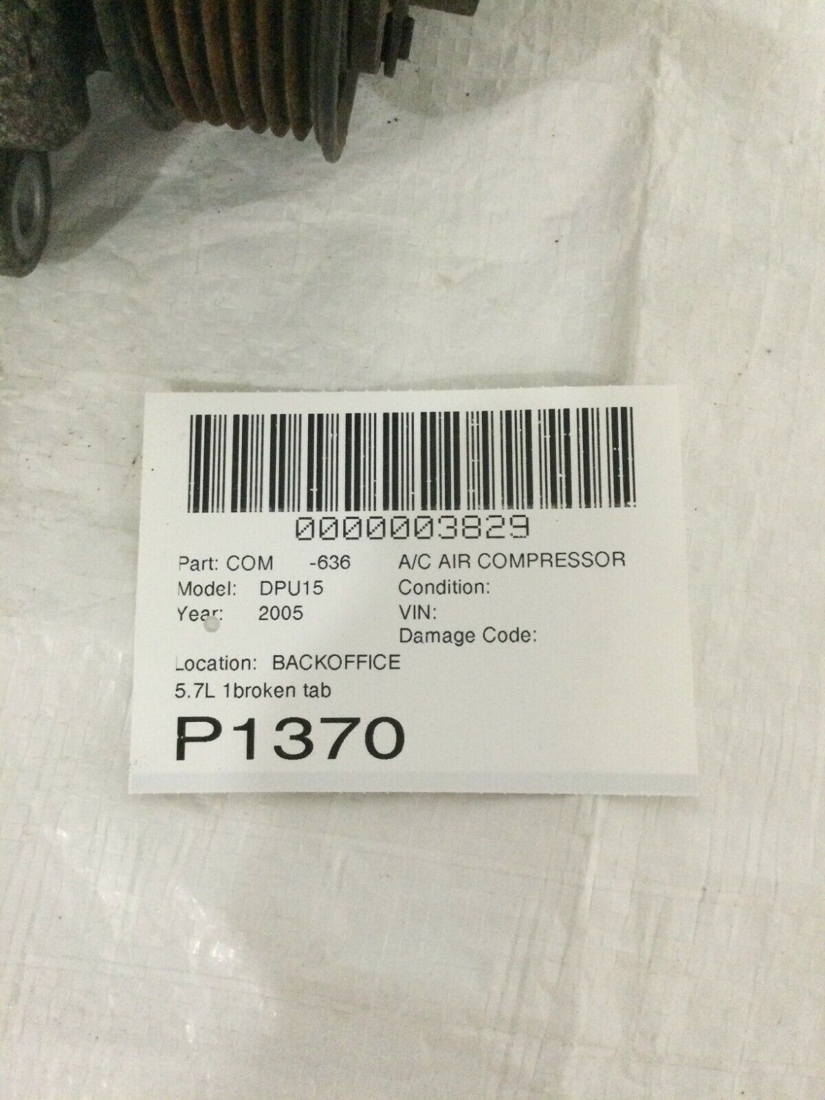 2003-2008 Dodge Ram 1500 A/C Compressor 5.7L OEM 447220-4822