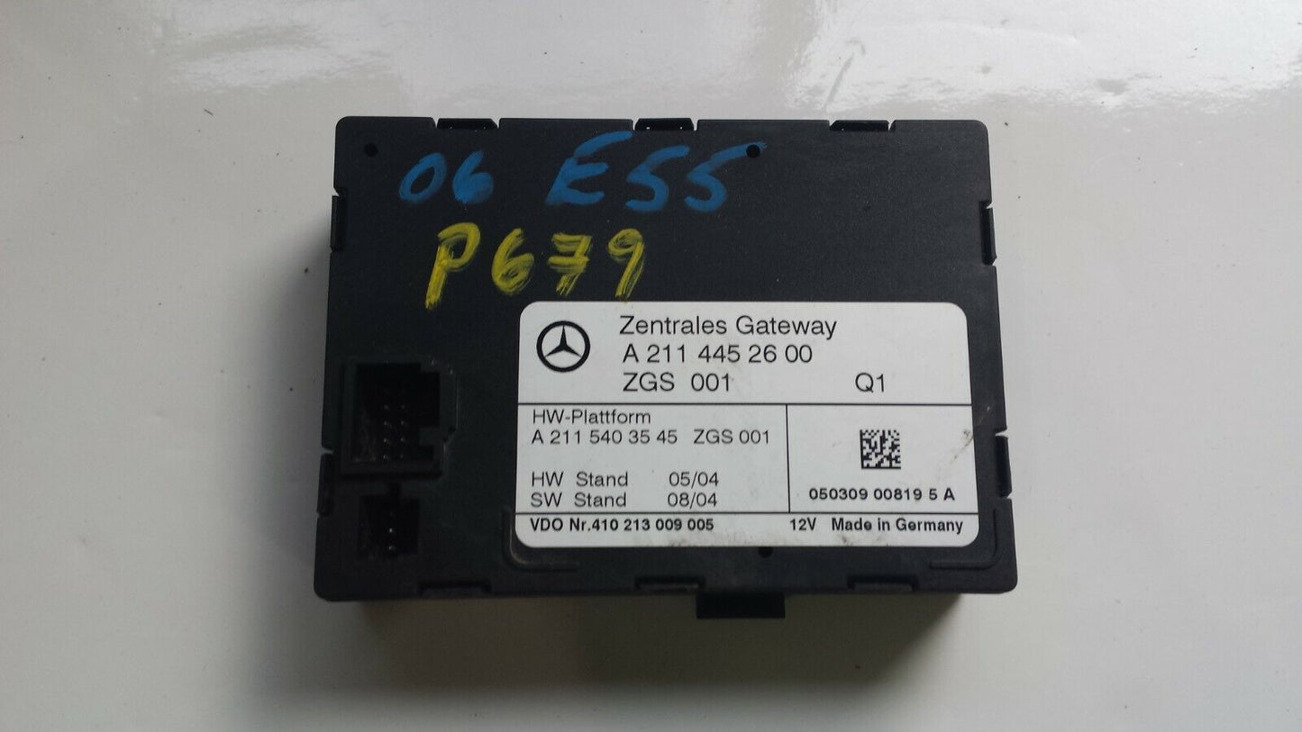 2006 Mercedes W211 E350  Central Locking Gateway Module Unit A2114452600 OEM
