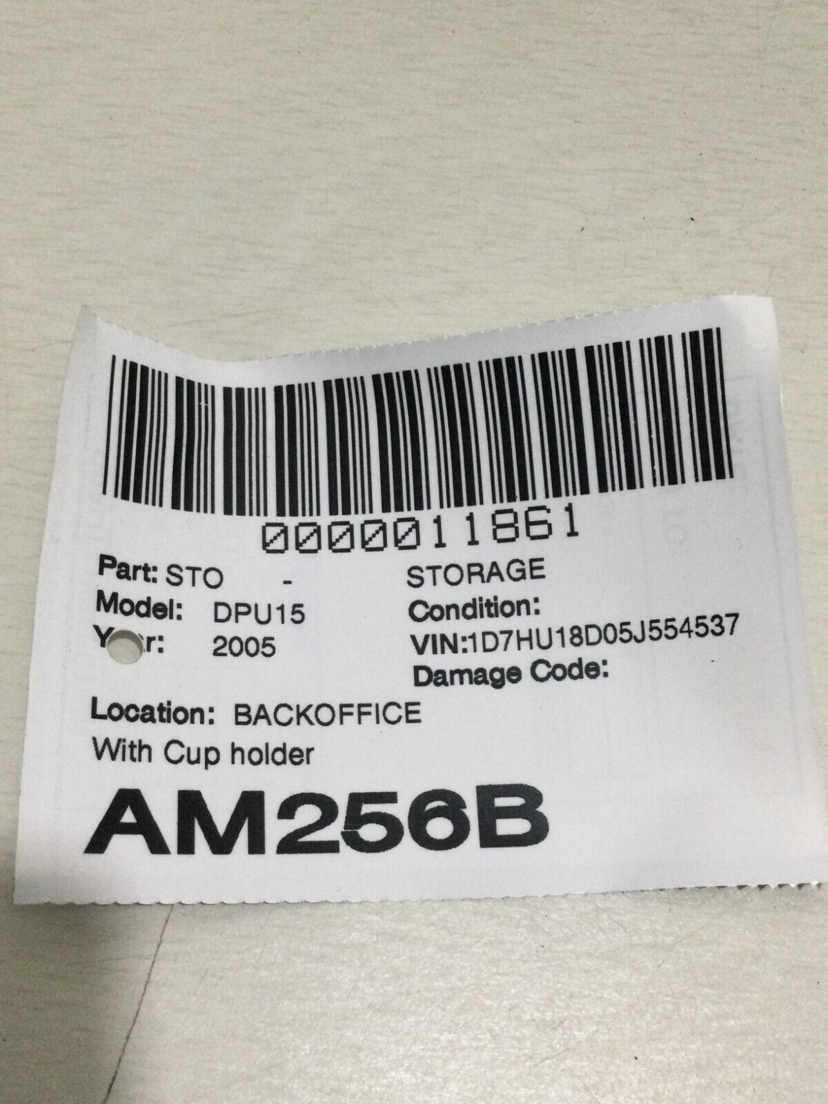 2004-2005 Dodge Ram Instrument Panel Dash Cup Holder Assembly Slate gray OEM