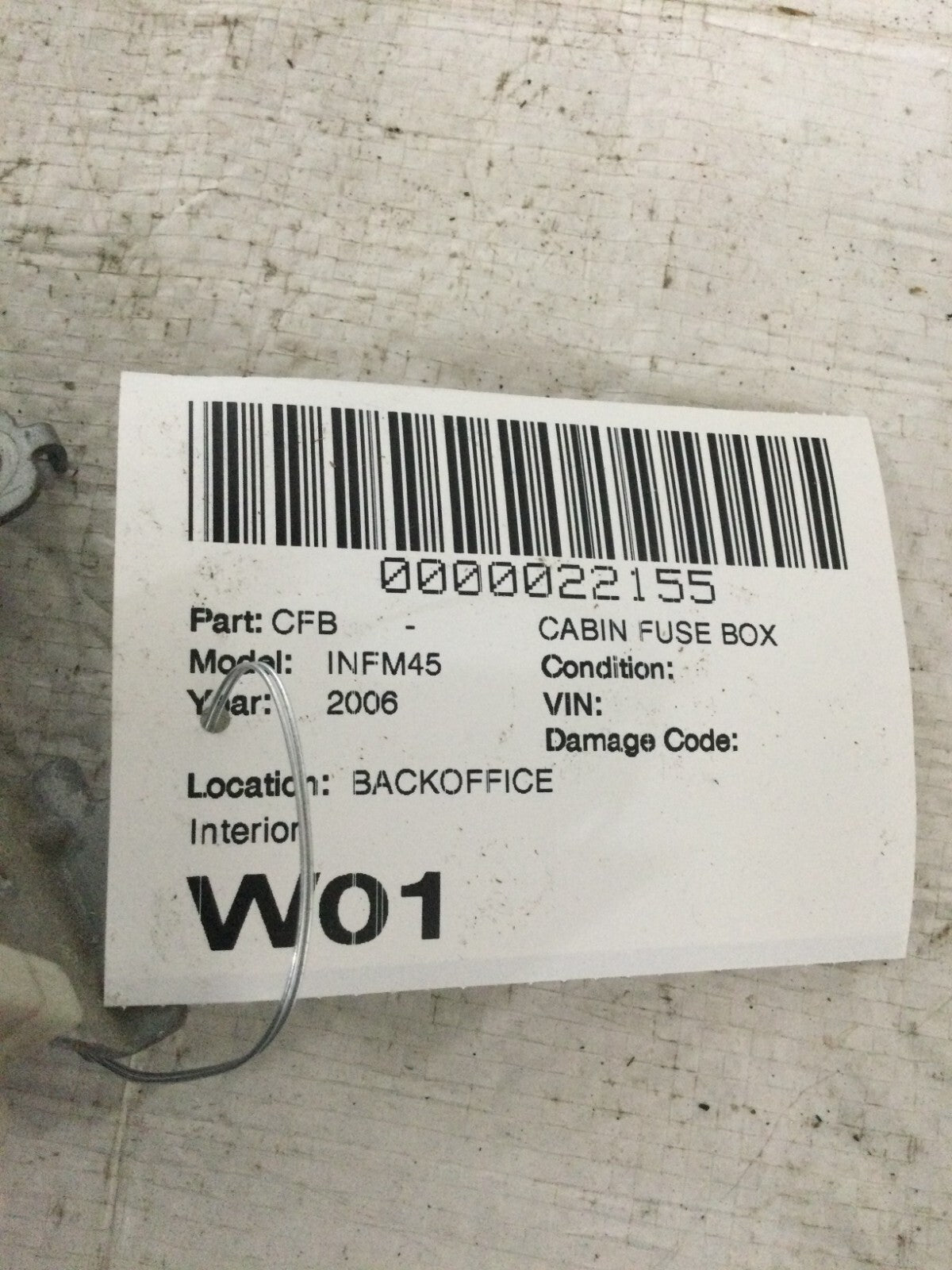 2006 Infiniti M45 Interior Dashboard Fuse Block Box OEM