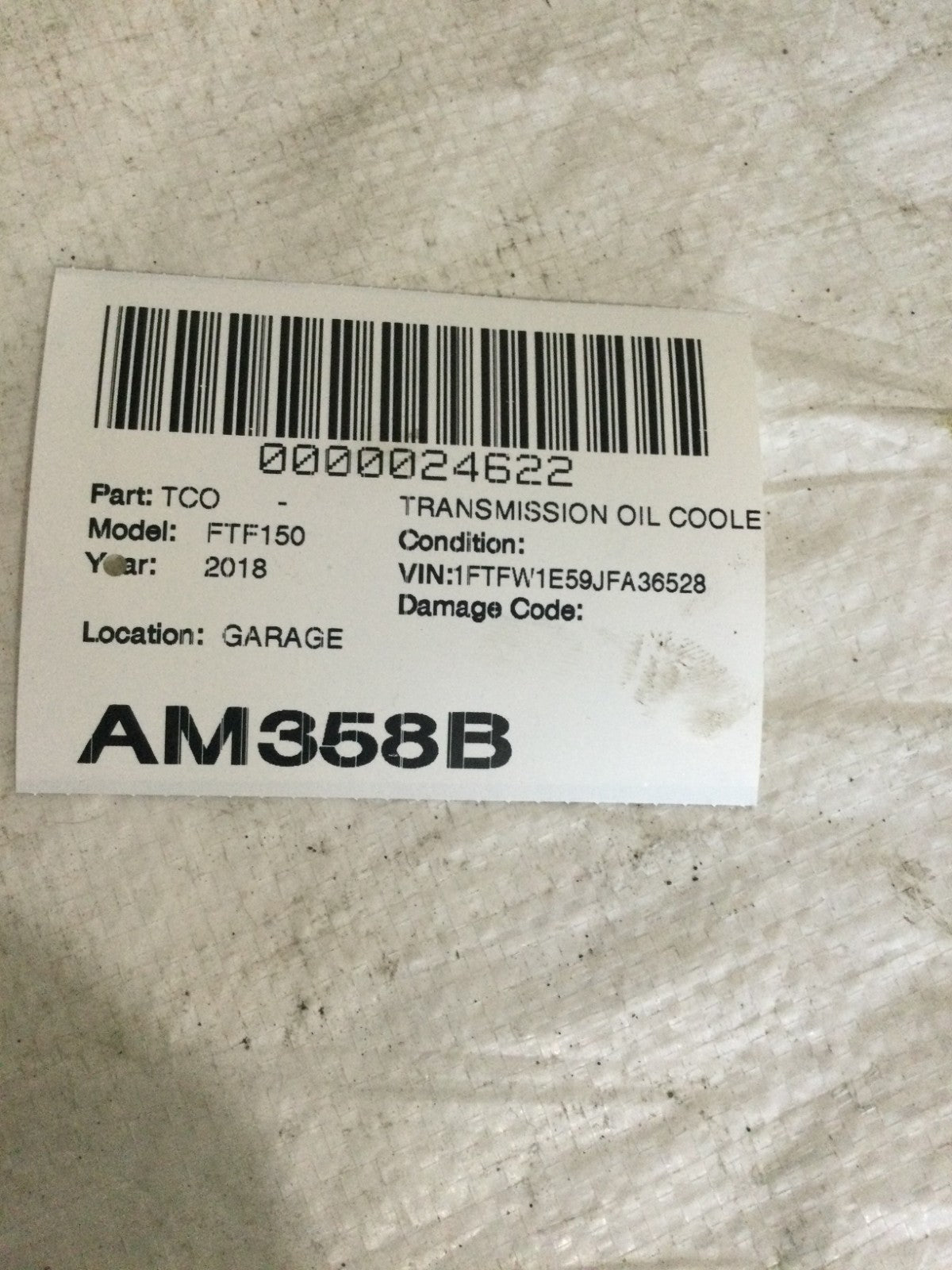 2018 Ford F150 Transmission Oil Cooler OEM