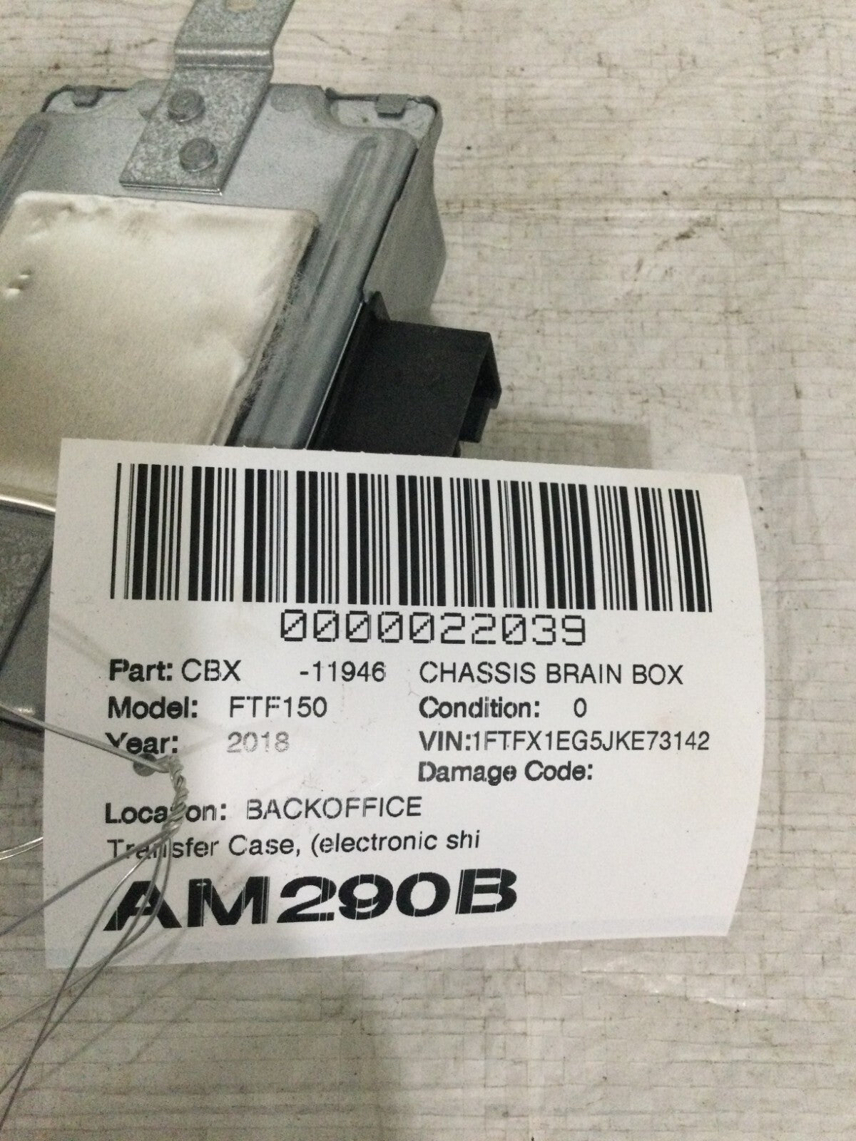 2018 Ford F-150 Power Supply Control Module DG9T-14B526-MA OEM