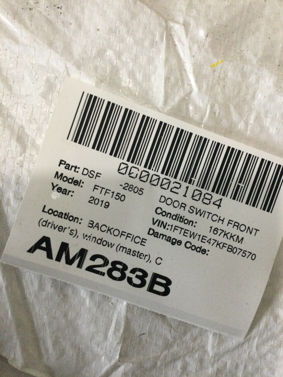 2019 Ford F150 F-150 Front Left Master Power Window Switch FL3T-14B133 OEM