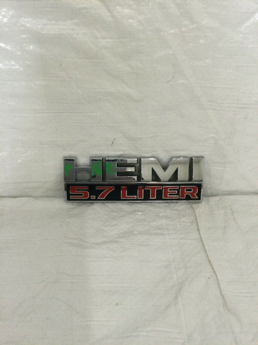 2013-2018 Dodge Ram HEMI 5.7 LITER Chrome Fender Emblem OEM 68365887AA